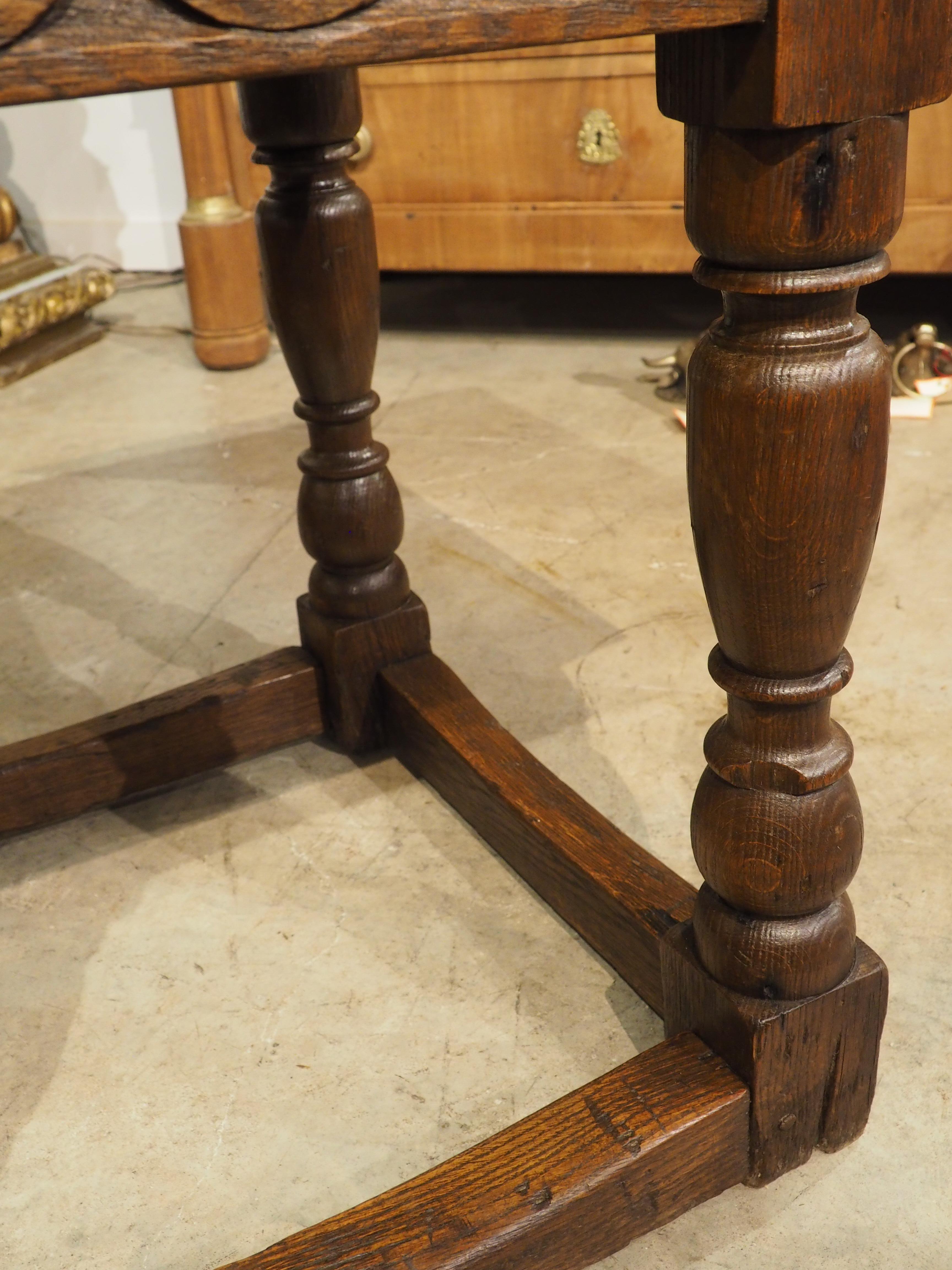 Wood 18th Century English Oak Side or Occasional Table For Sale