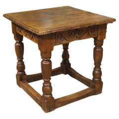18th Century English Oak Side or Occasional Table