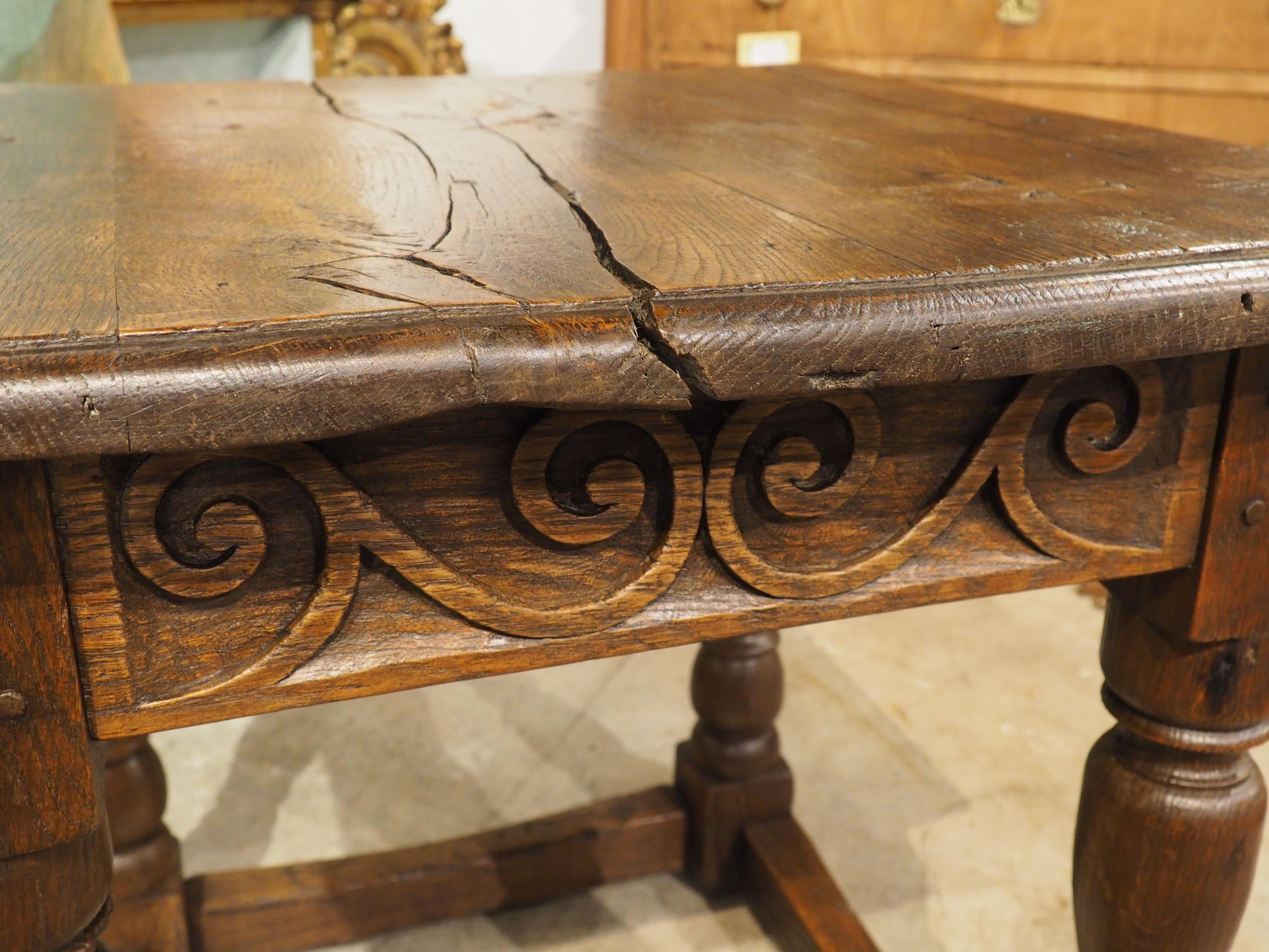 18th Century and Earlier 18th Century English Oak Side or Occasional Table For Sale