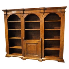 Antica libreria italiana a tre nicchie in Wood Wood, ex confessionale, XIX secolo