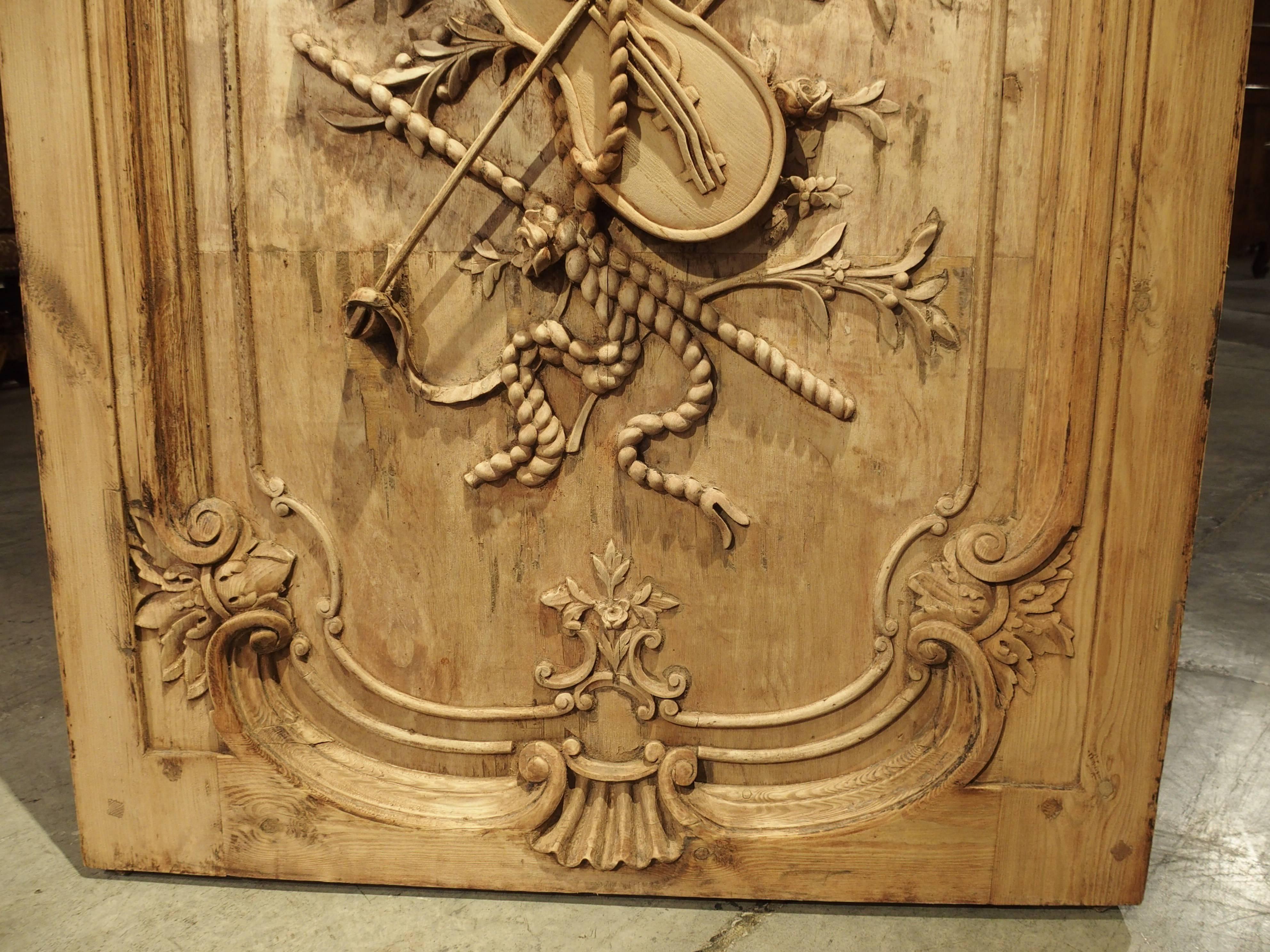 Large Louis XVI Style Carved Door or Panel from France 3