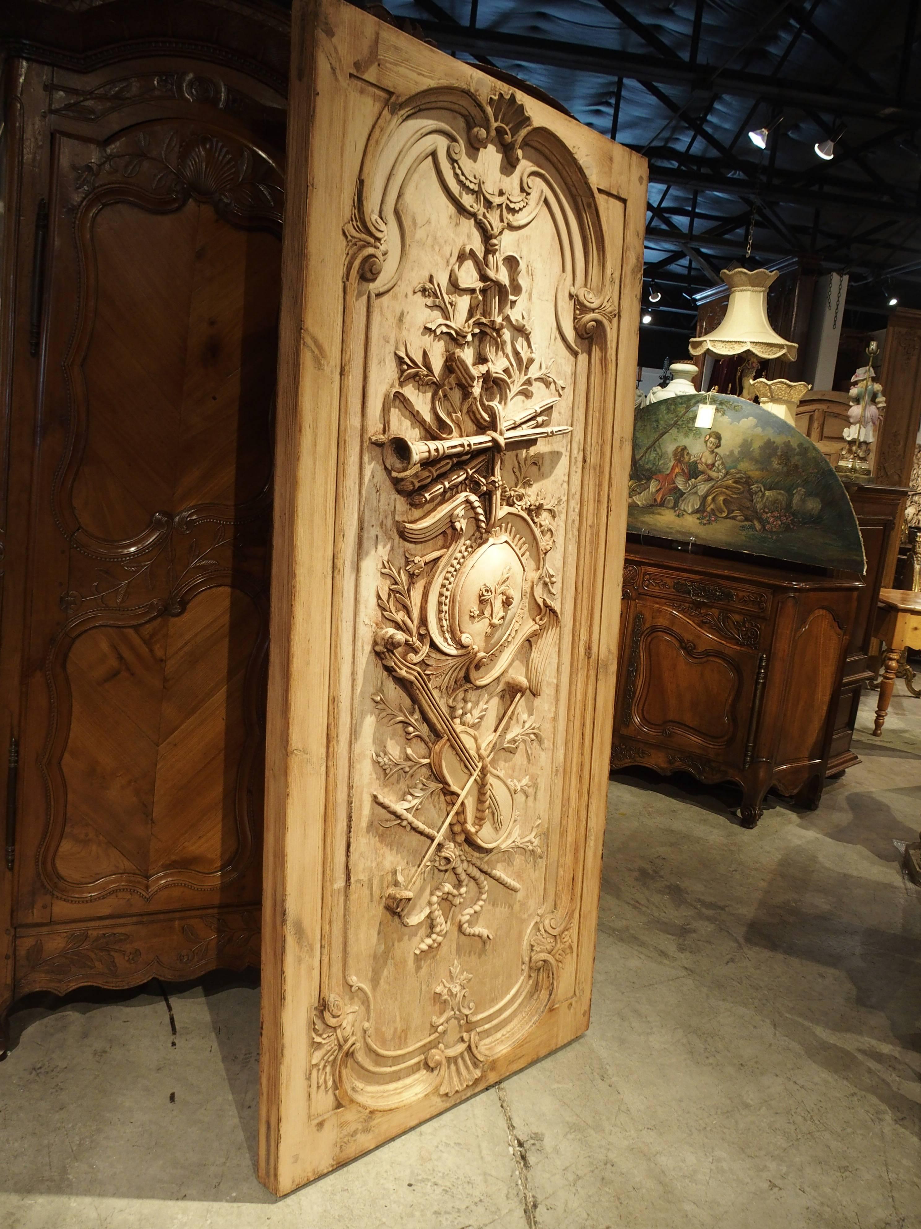 Large Louis XVI Style Carved Door or Panel from France 4