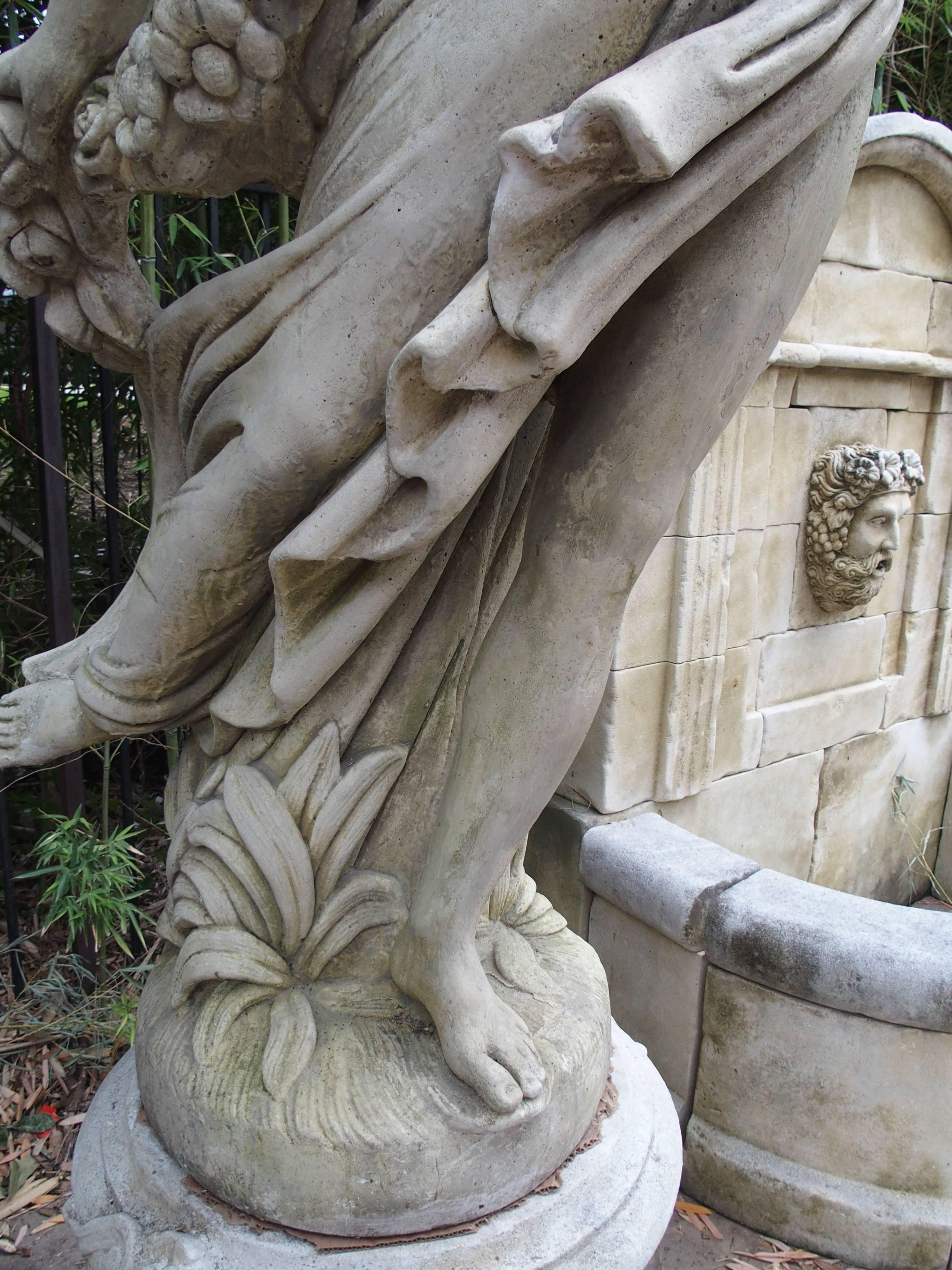 Cast Stone Garden Statue from France, 