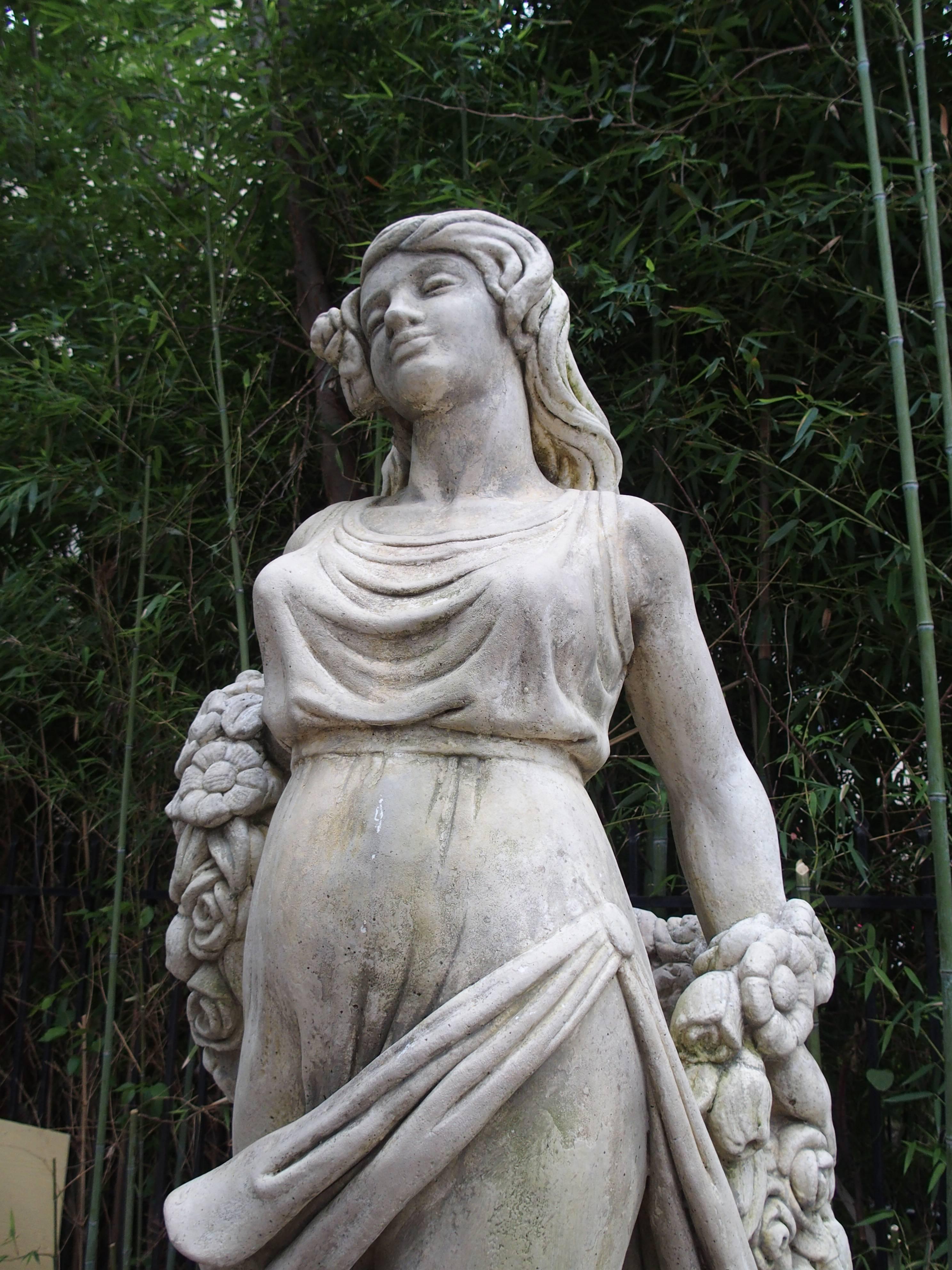 Cast Stone Garden Statue from France, 