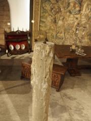 Carved Antique French Floor Candlestick Lamp, circa 1880