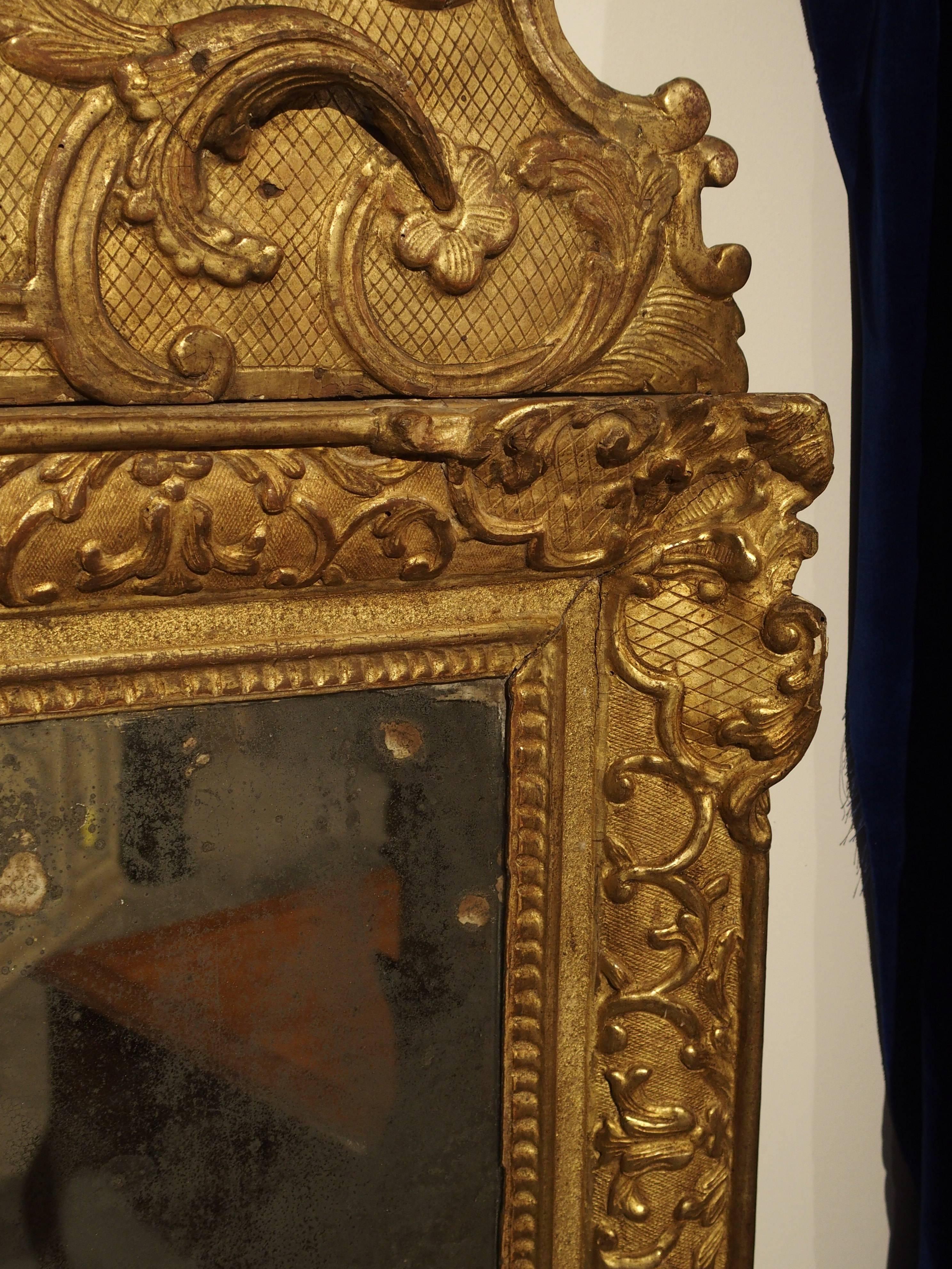 Period Louis XIV Giltwood Mirror, circa 1700, Provence 1