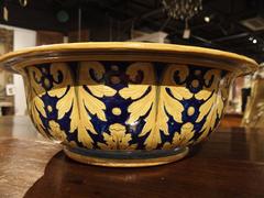 Pichet et bol anciens Nevers de France, vers 1885