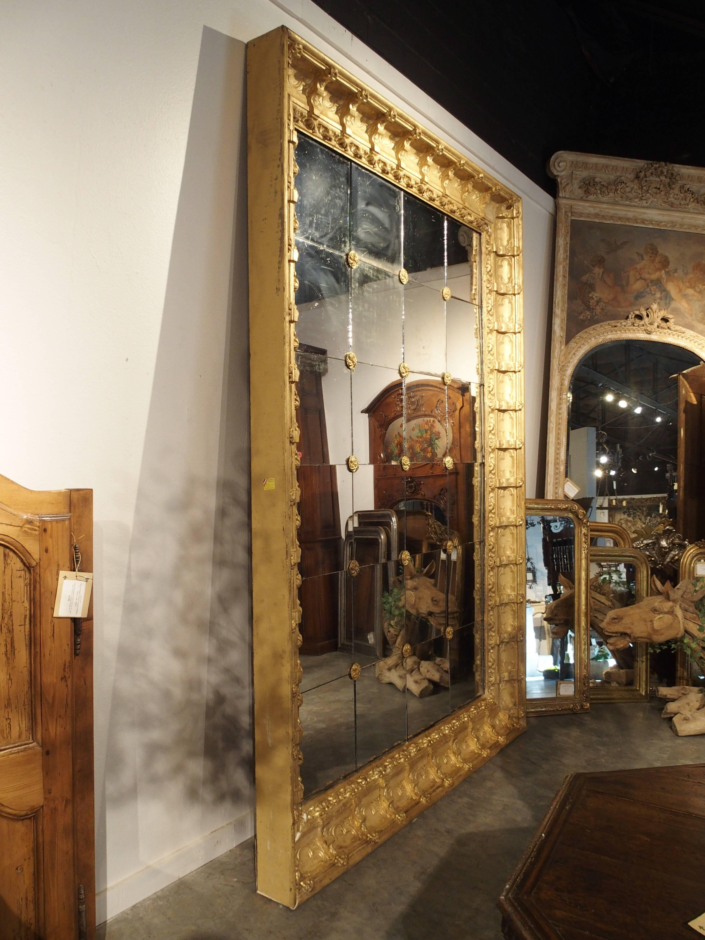 Massive Antique French Period Napoleon III Mirror 6