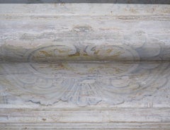 18th Century French Painted White Altar with Carrara Marble Top