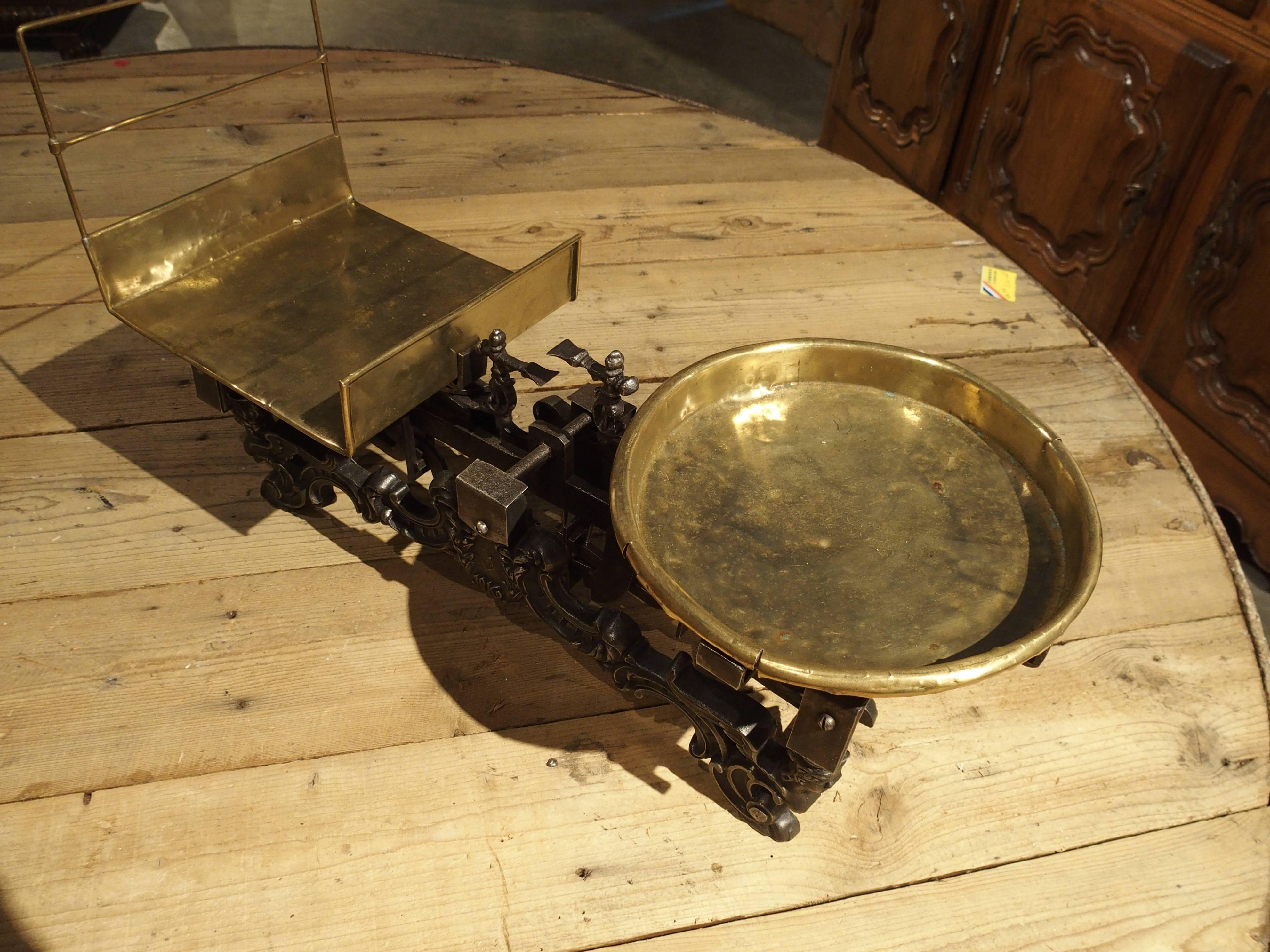 Brass Antique Scale from Flanders, circa 1910