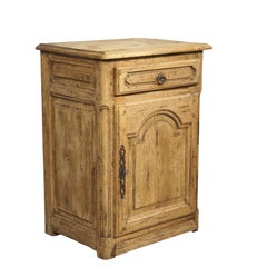 Bleached French Oak Confiturier Cabinet, Early 1900s
