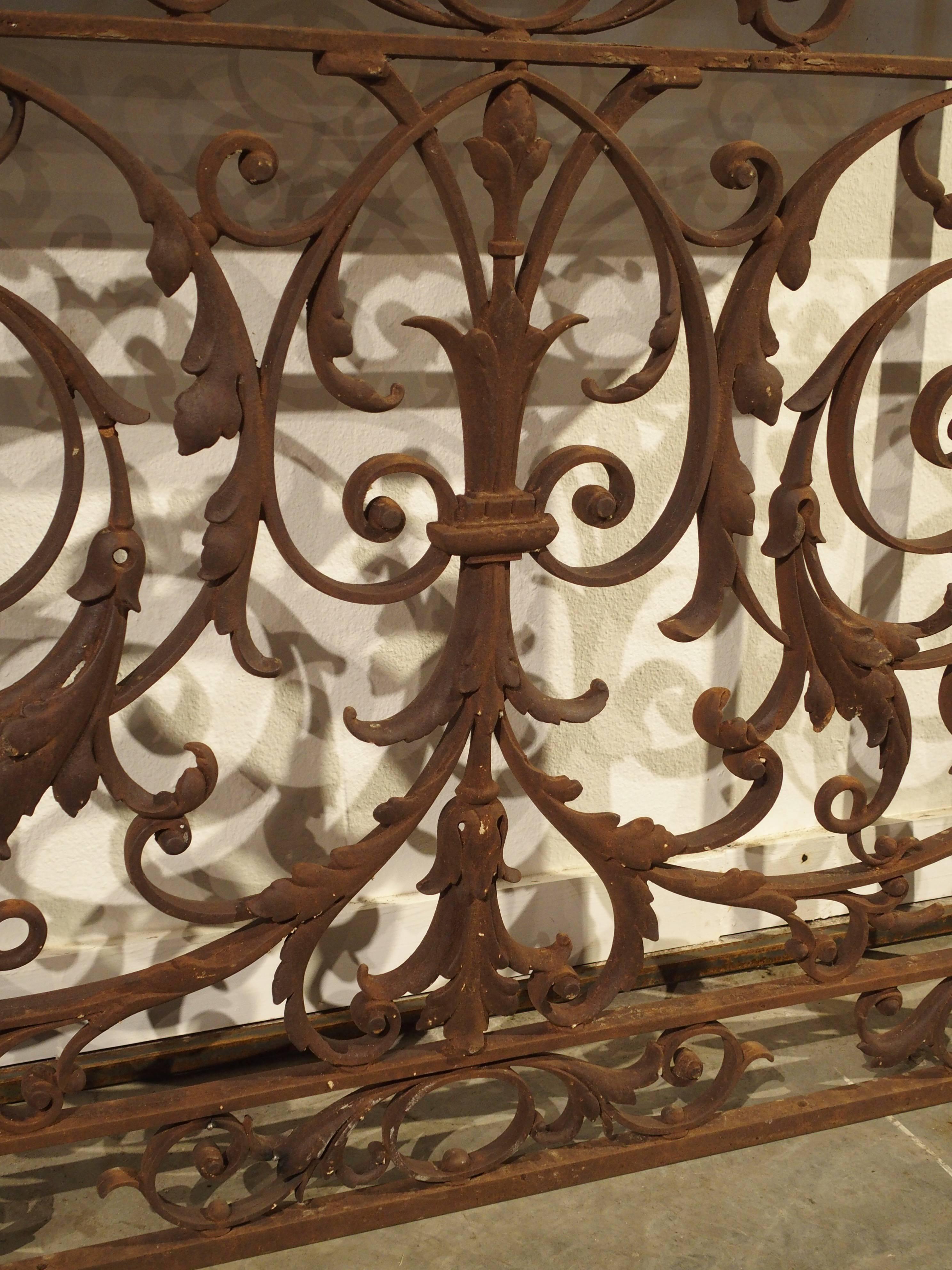 Antique Balcony Gate Console from France, 19th Century In Good Condition In Dallas, TX