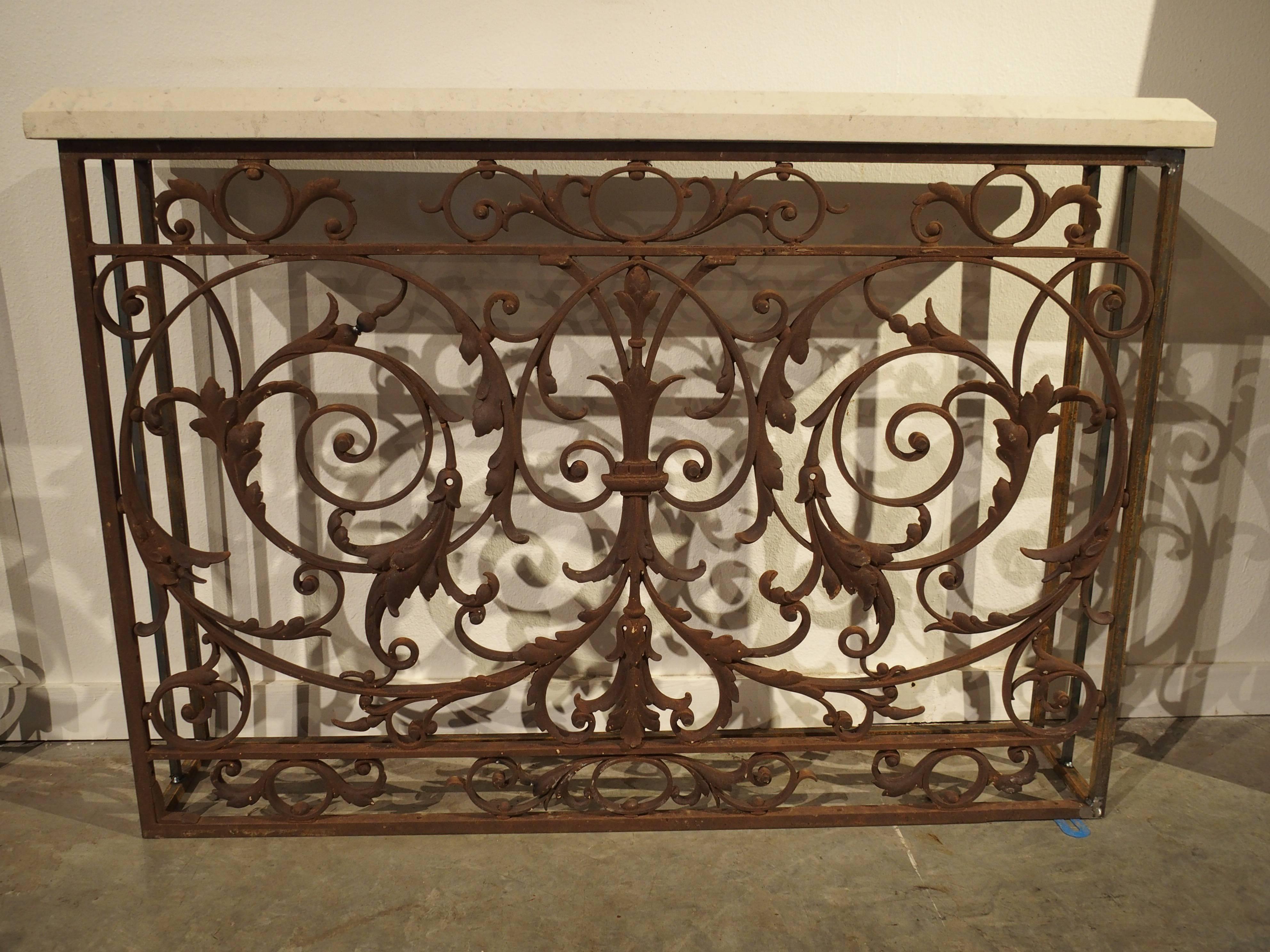 Antique Balcony Gate Console from France, 19th Century 2