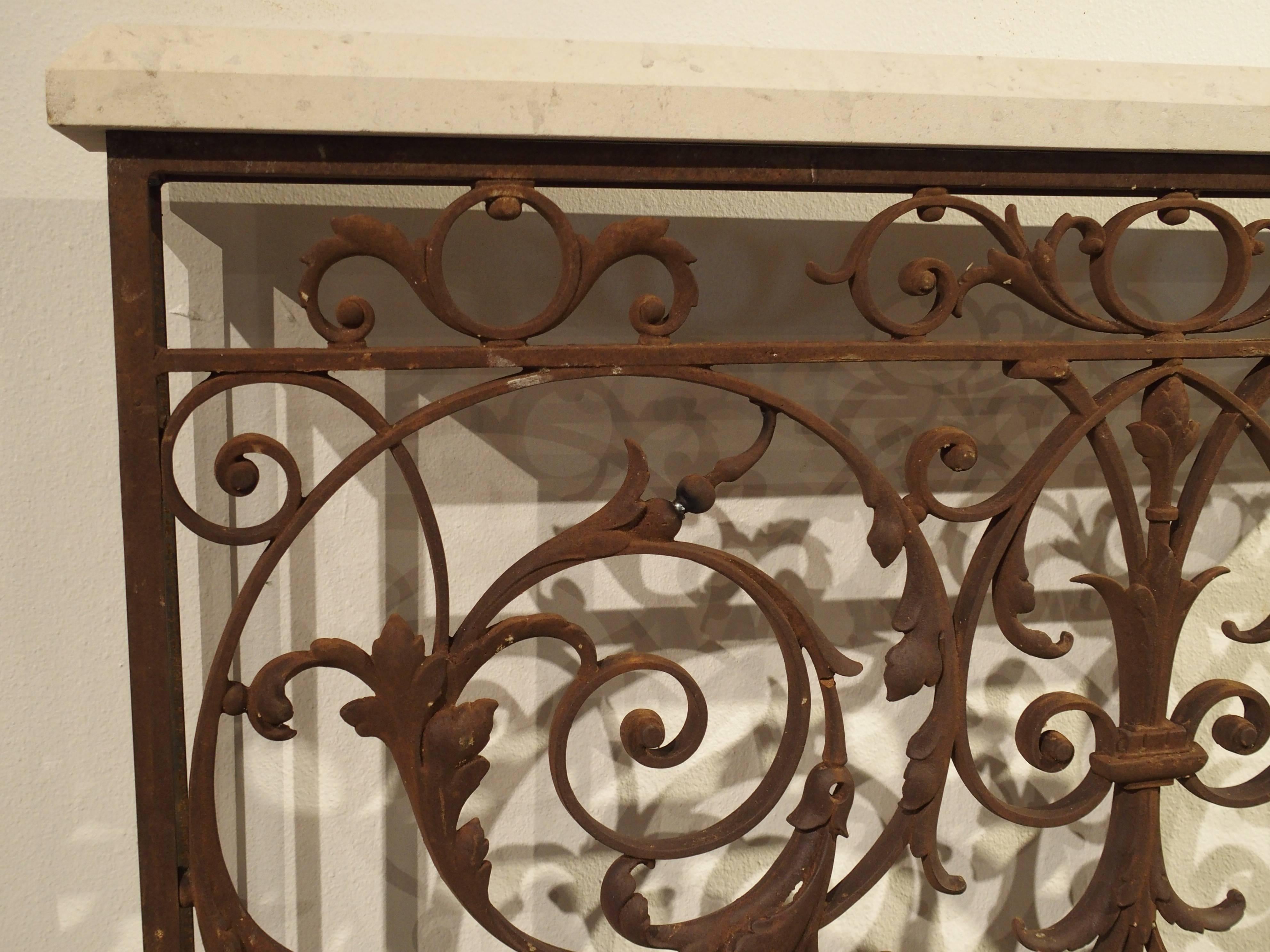 Antique Balcony Gate Console from France, 19th Century 3