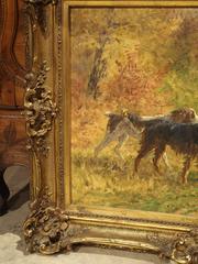 Antique French Oil Painting, Signed Marie Calves, Early 1900s