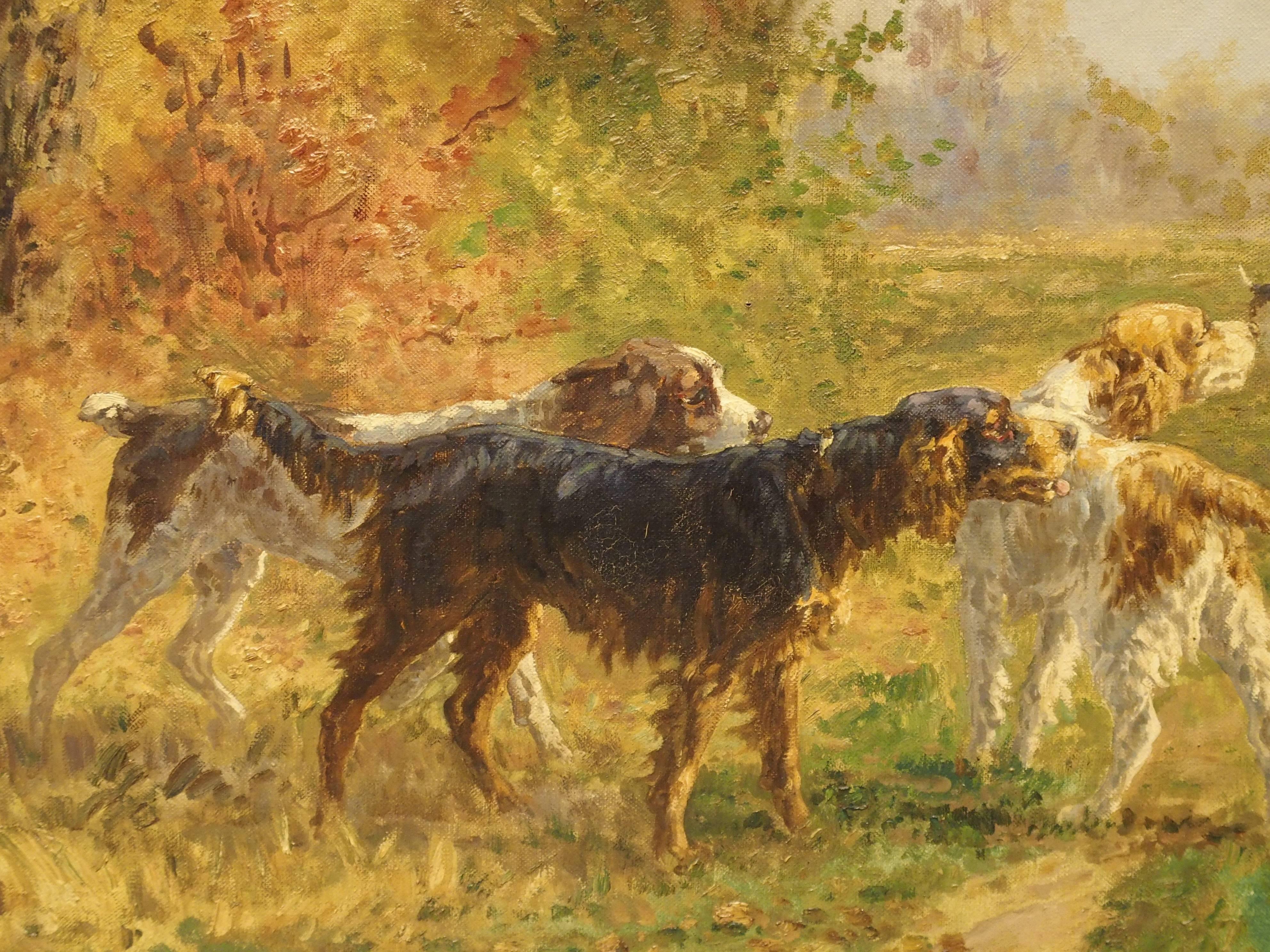 Early 20th Century Antique French Oil Painting, Signed Marie Calves, Early 1900s