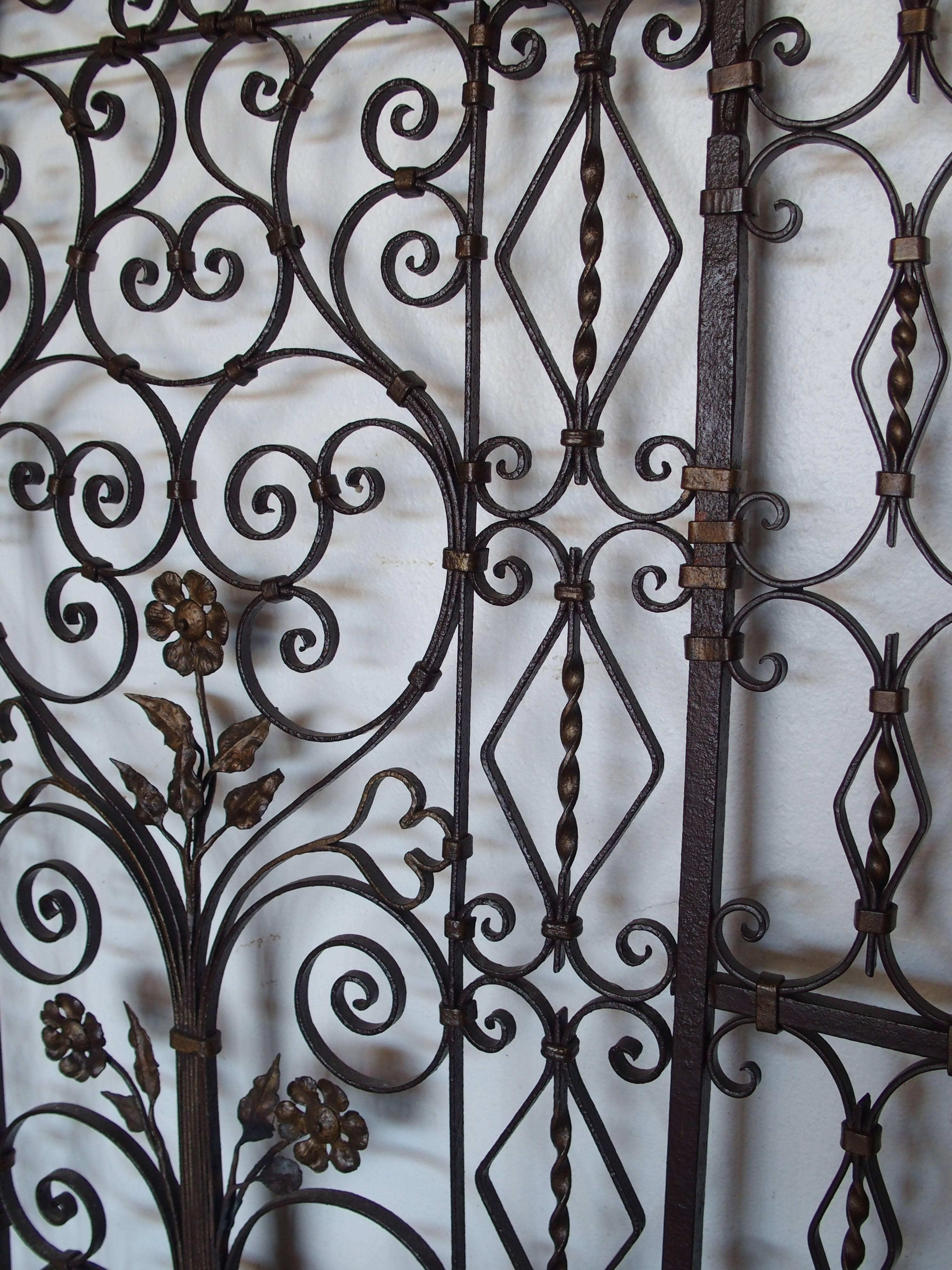 Antique Iron Gates from France, circa 1890 4