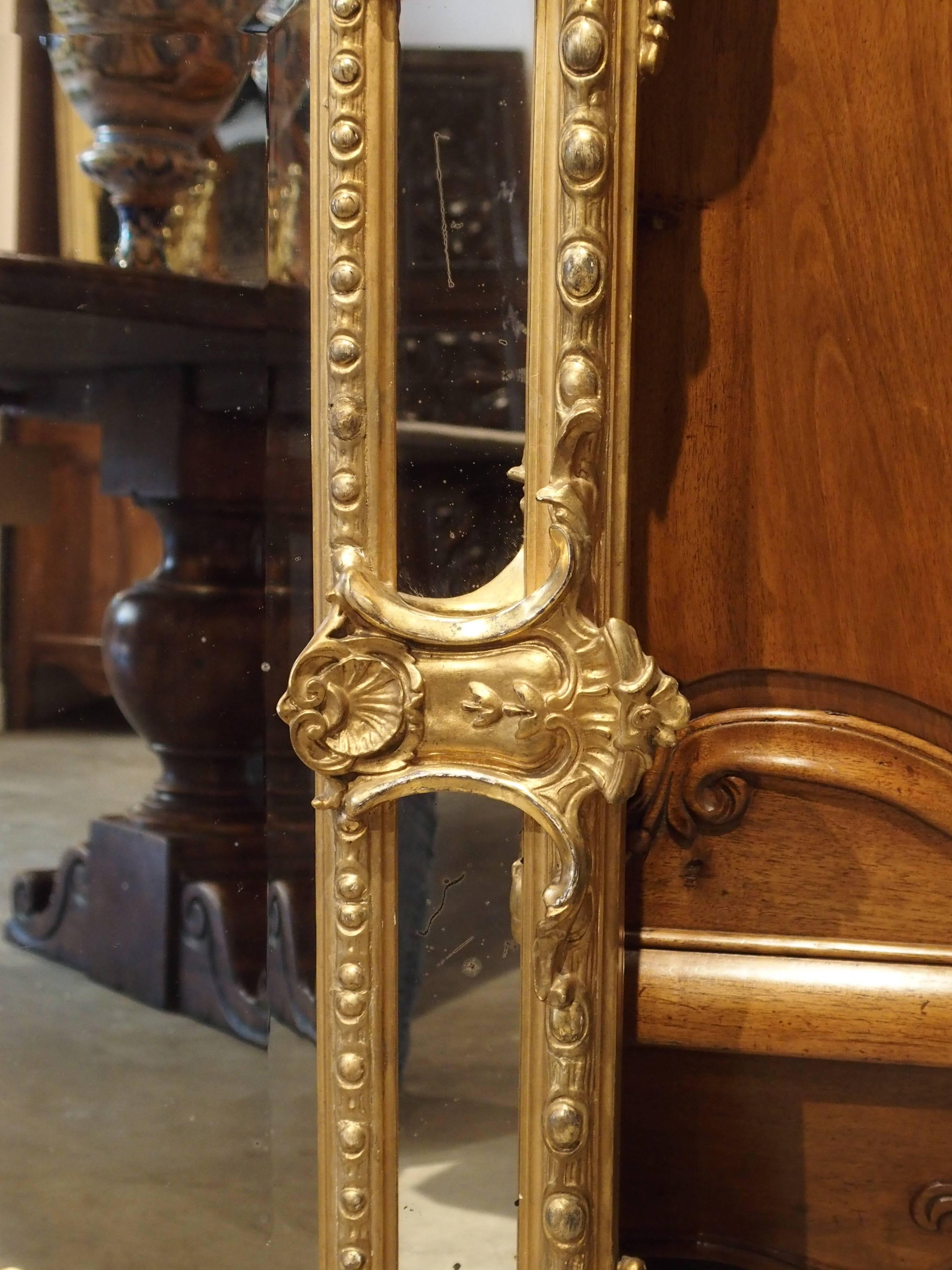 Antique Gilded Louis XV Style Mirror, 19th Century 2