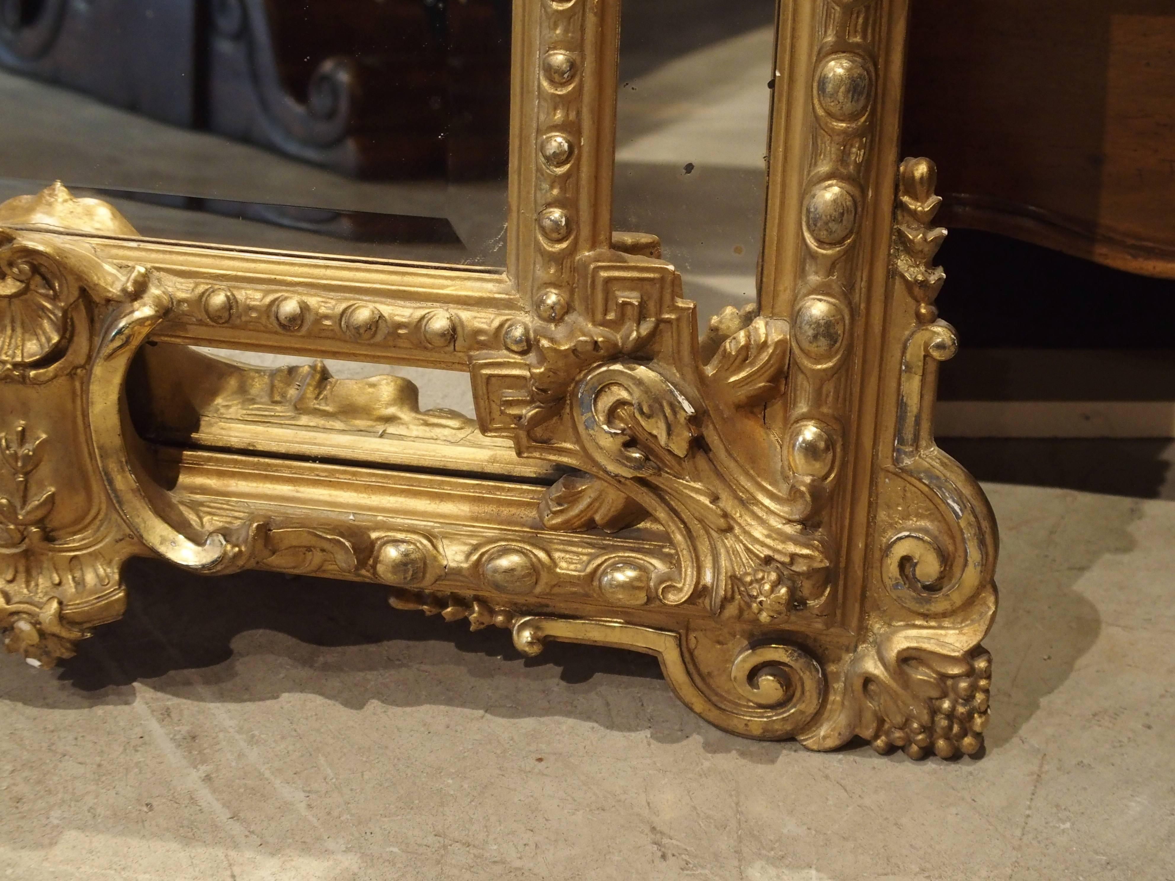 Antique Gilded Louis XV Style Mirror, 19th Century 3