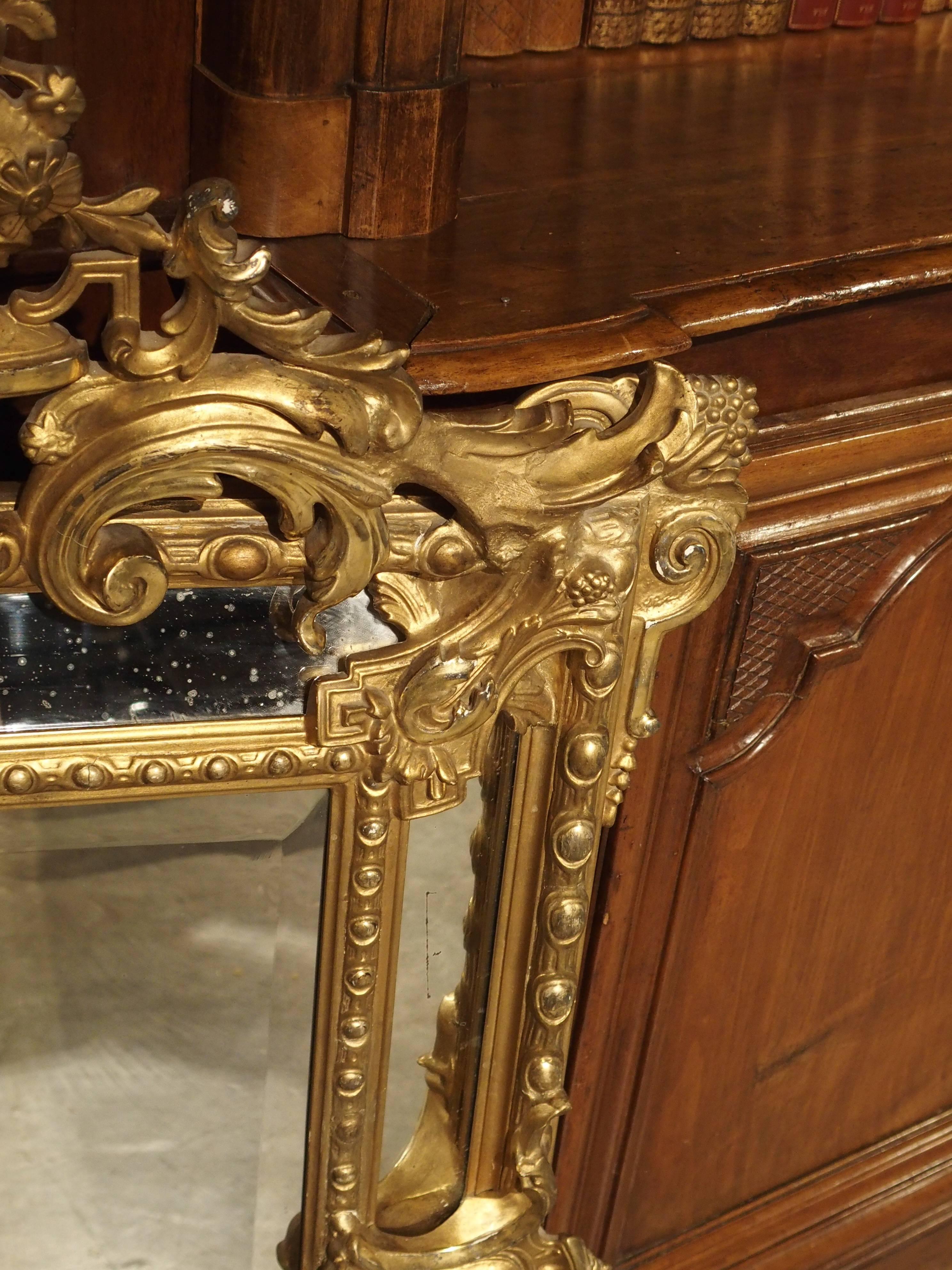 Antique Gilded Louis XV Style Mirror, 19th Century 4