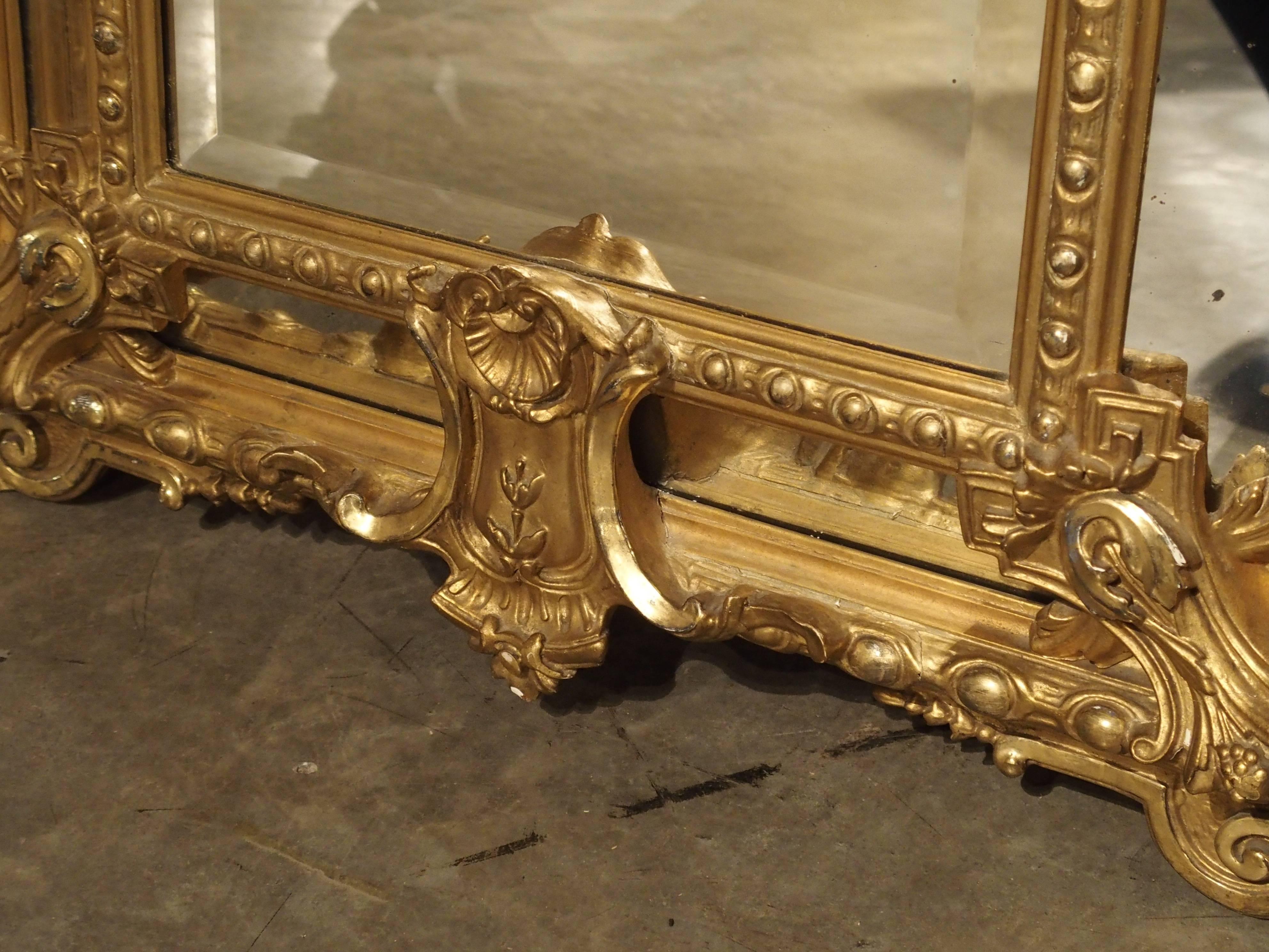 Antique Gilded Louis XV Style Mirror, 19th Century 5
