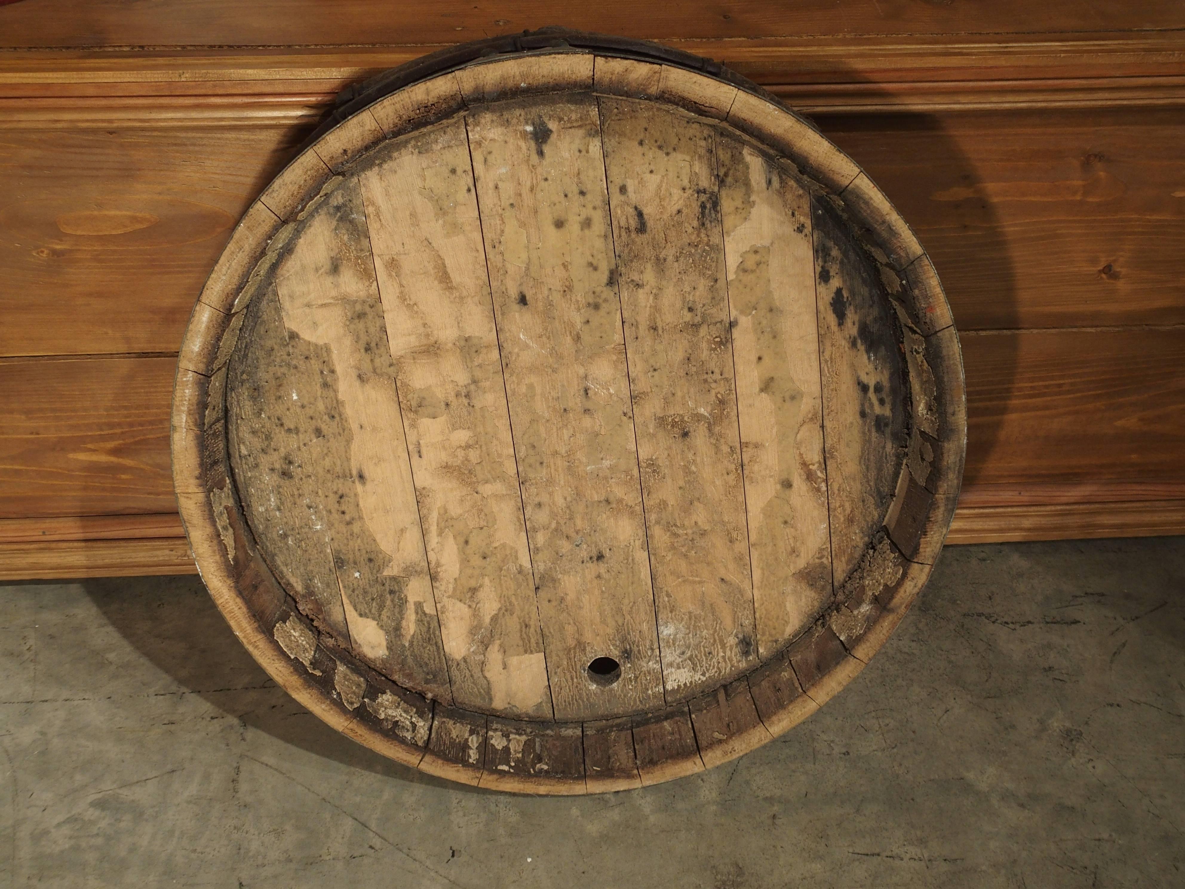 Antique French Wine Barrel Frontage-'chablis Les Clos, ' 1928 3