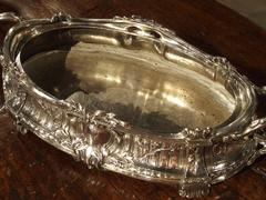 Antique Silvered Bronze Jardiniere by Victor Saglier, circa 1880