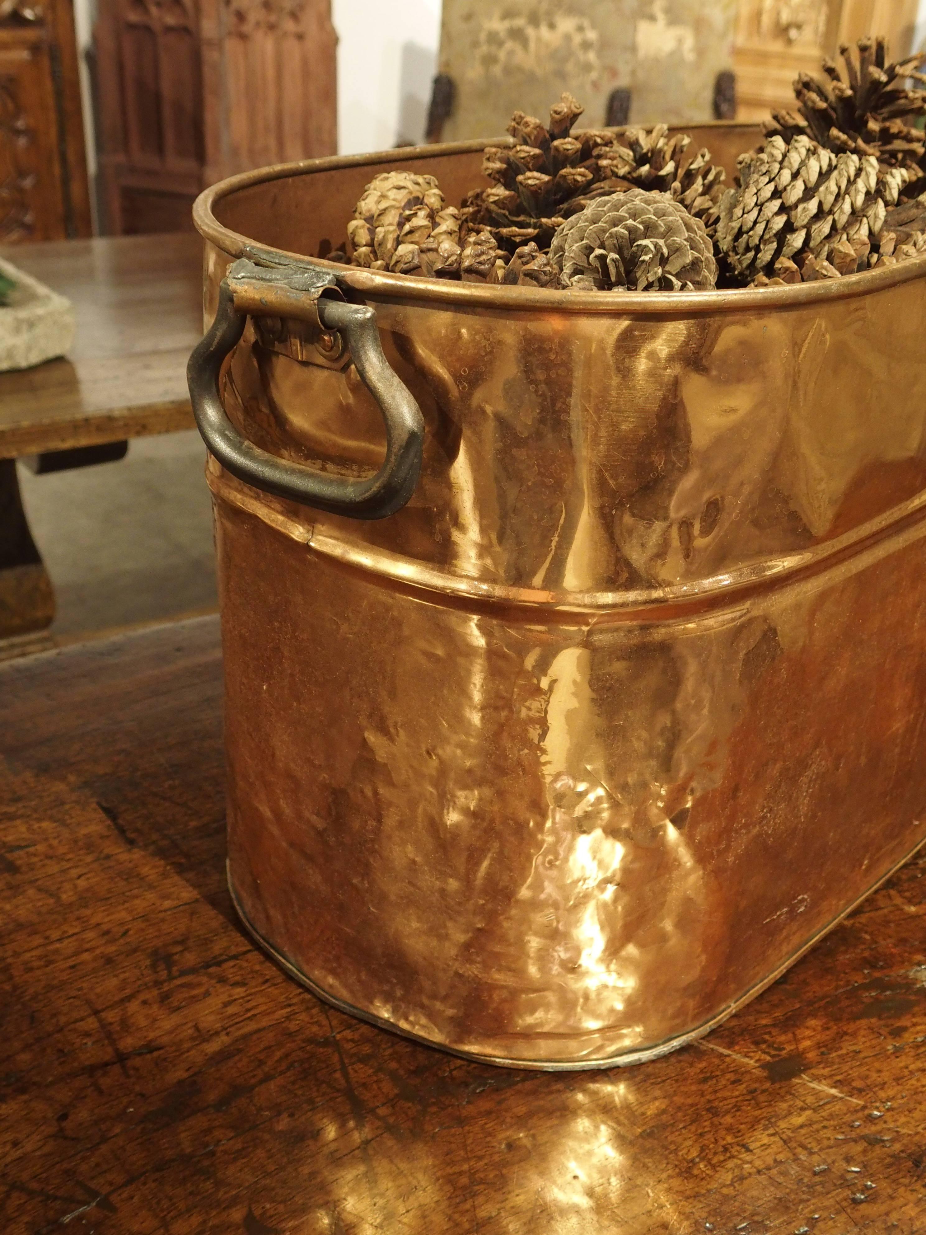 20th Century Antique Copper Planter or Storage Container, Early 1900s
