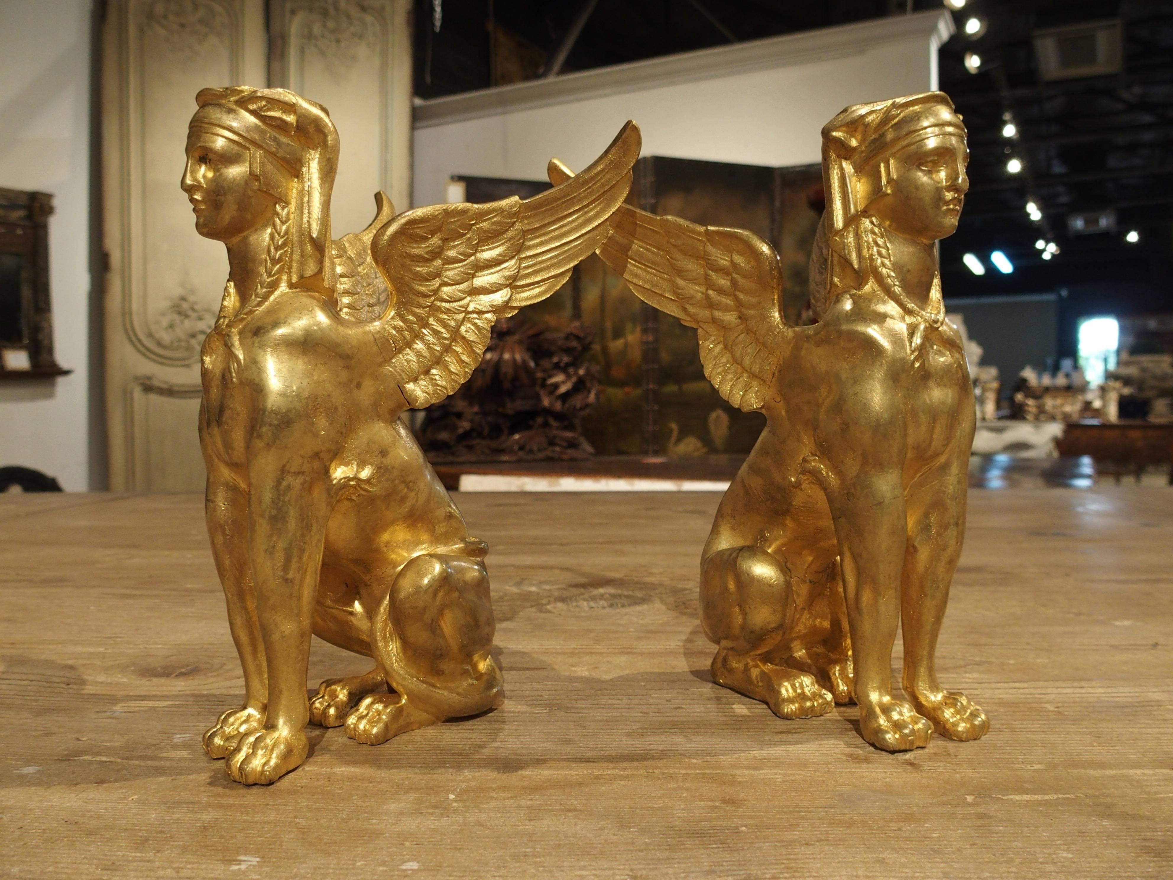 Set of Four French Bronze Dore Sphinxes, 19th Century 5