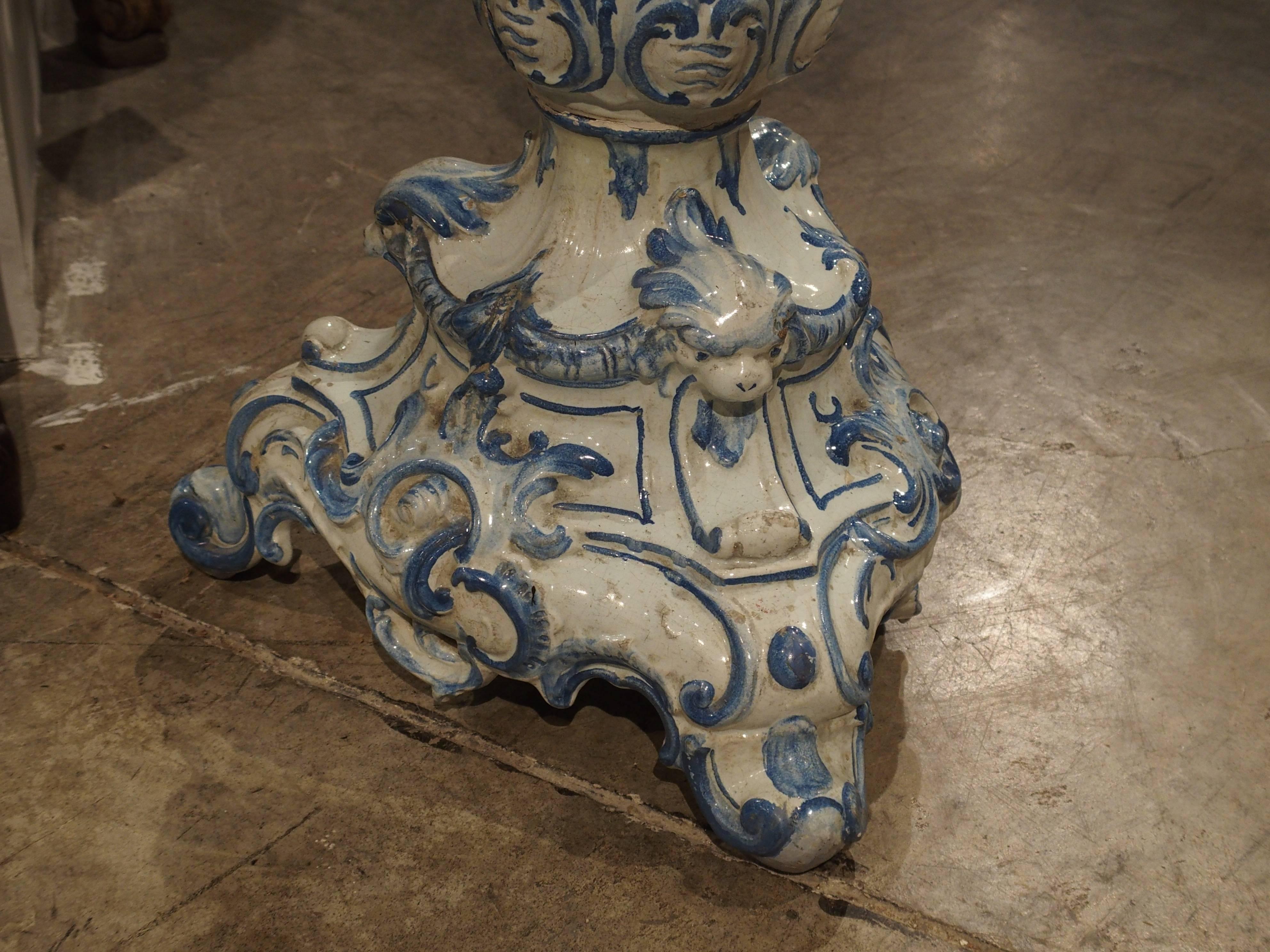 Italian Rare 19th Century Pedestal Sink, Italy, circa 1870