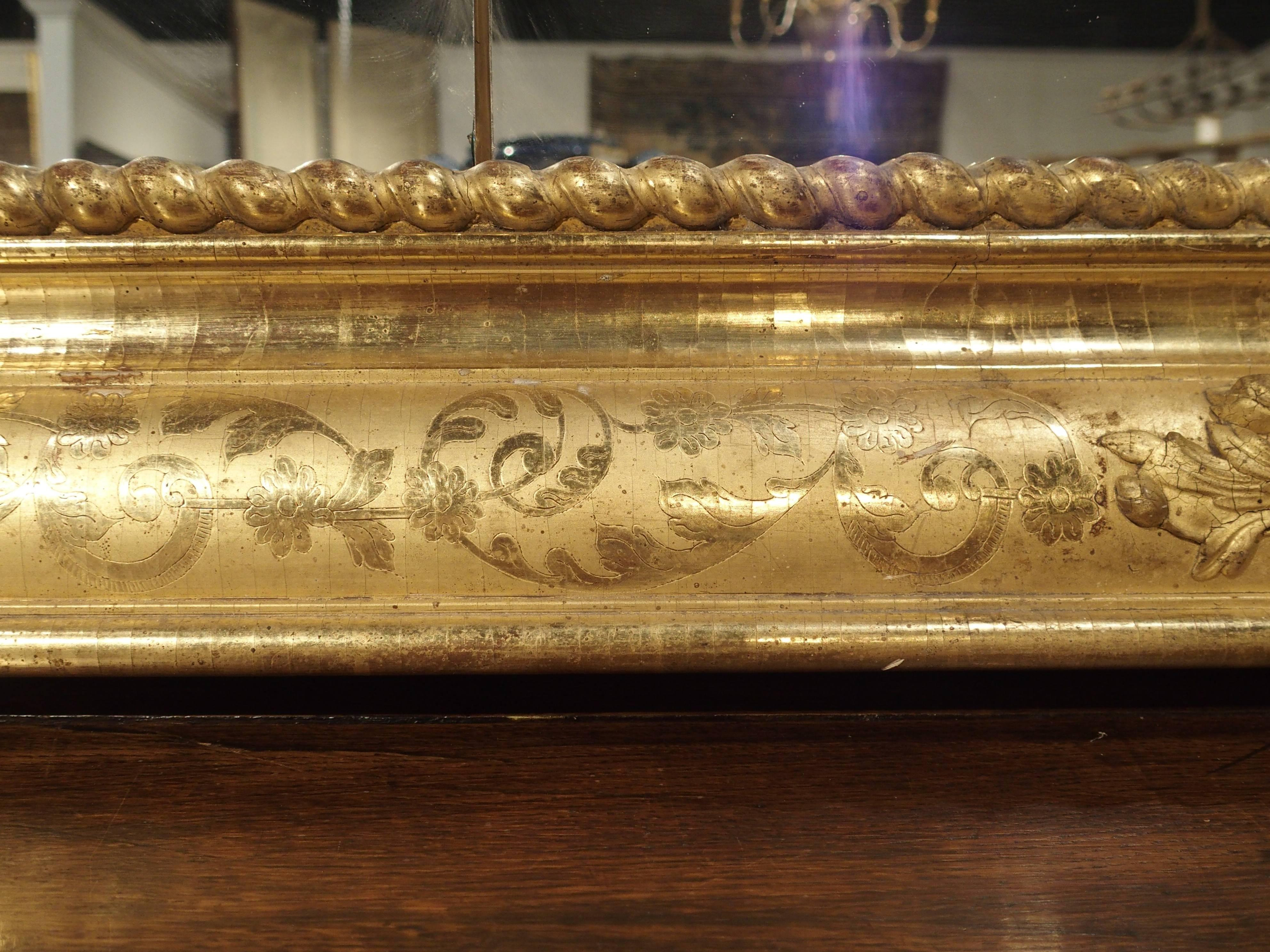 Large 19th Century Giltwood Mirror from France 2