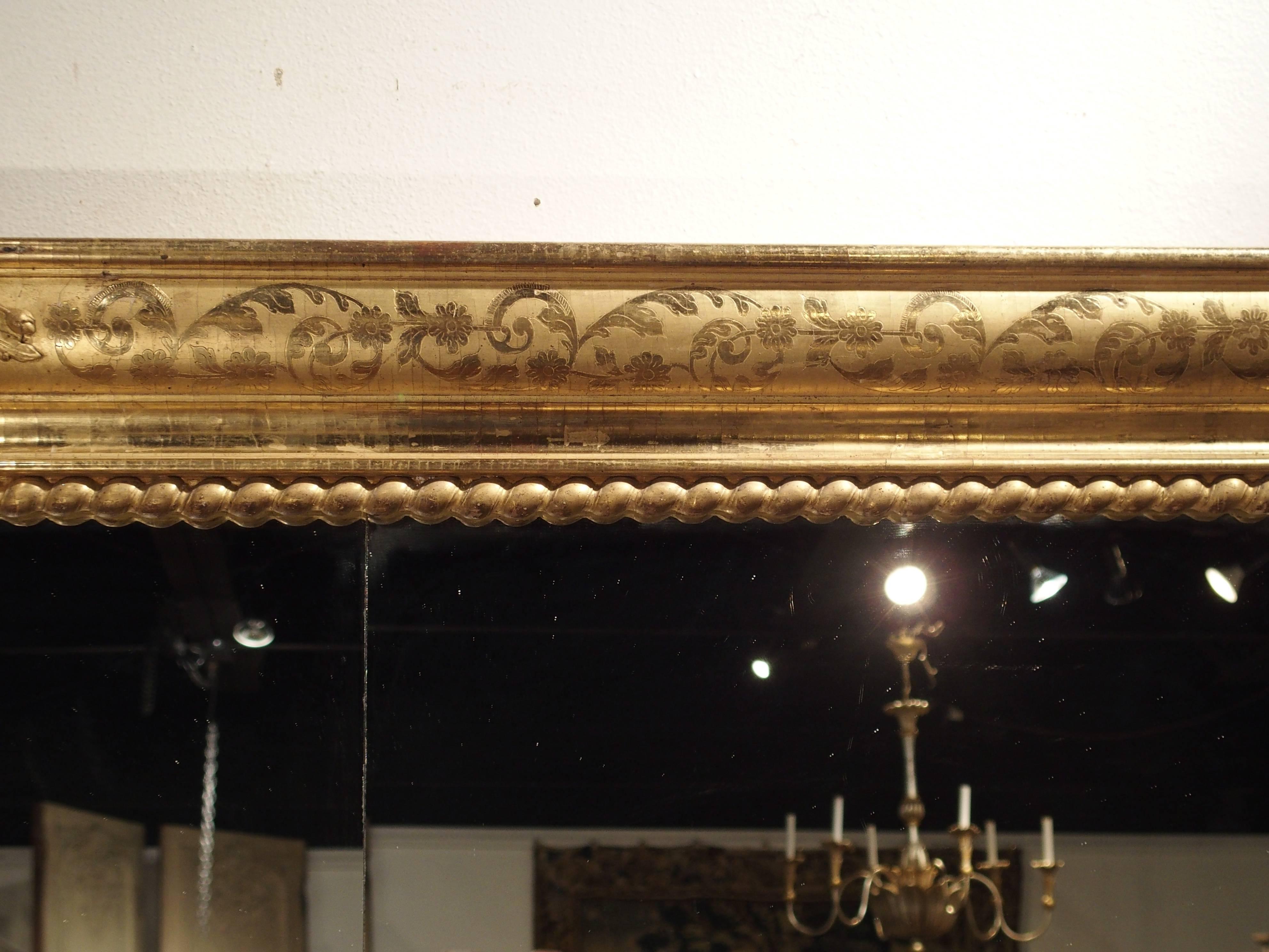 Large 19th Century Giltwood Mirror from France 1