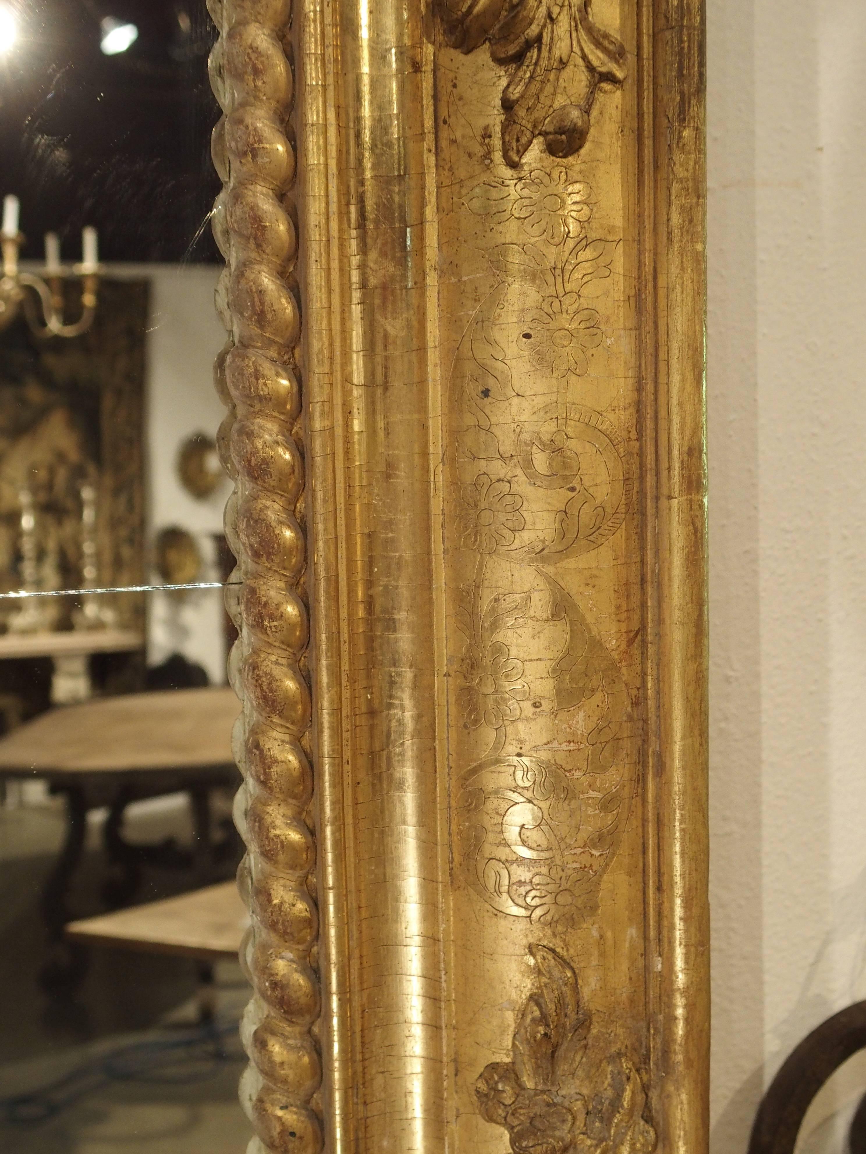 Large 19th Century Giltwood Mirror from France 3