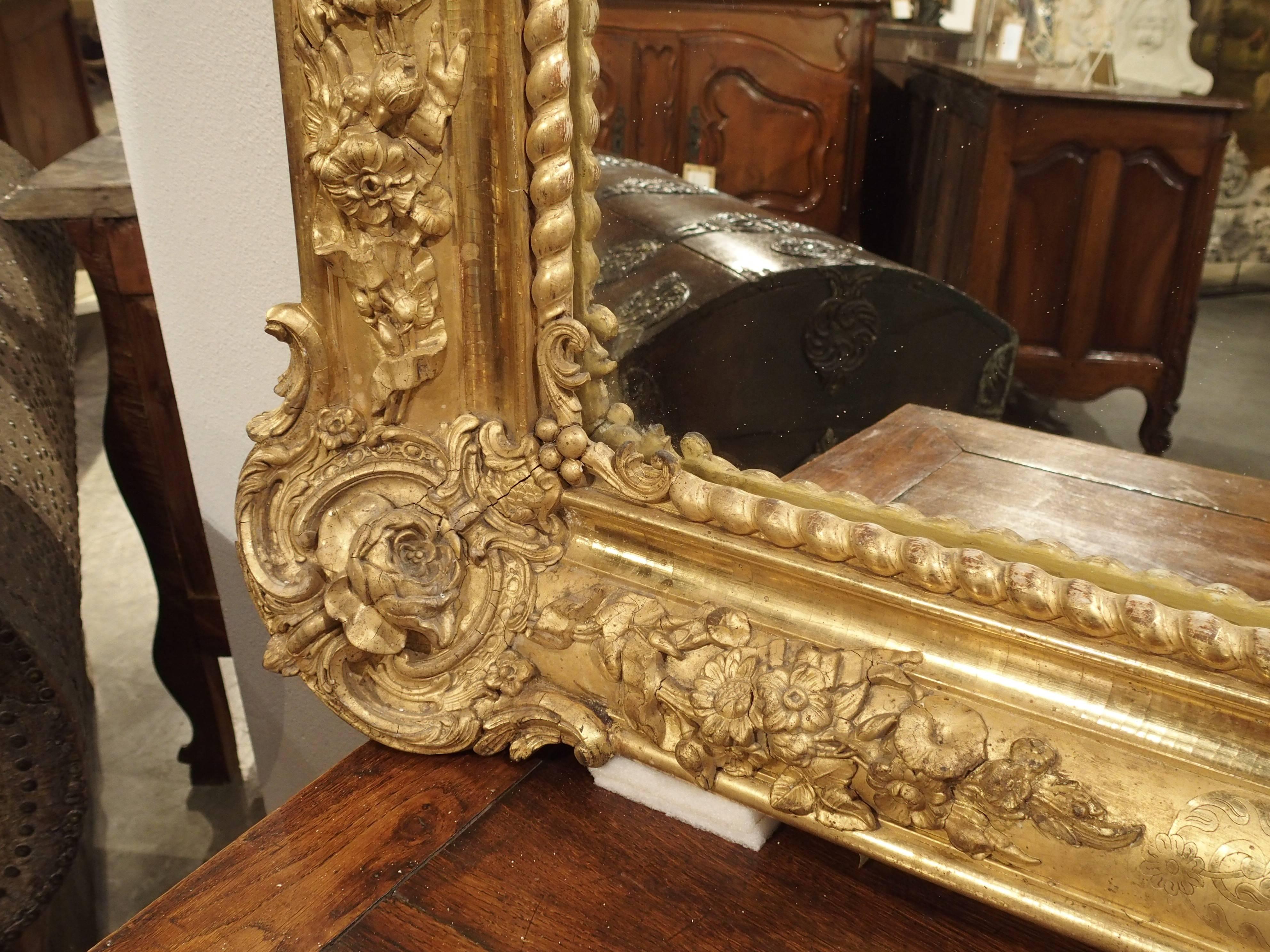 Large 19th Century Giltwood Mirror from France 4