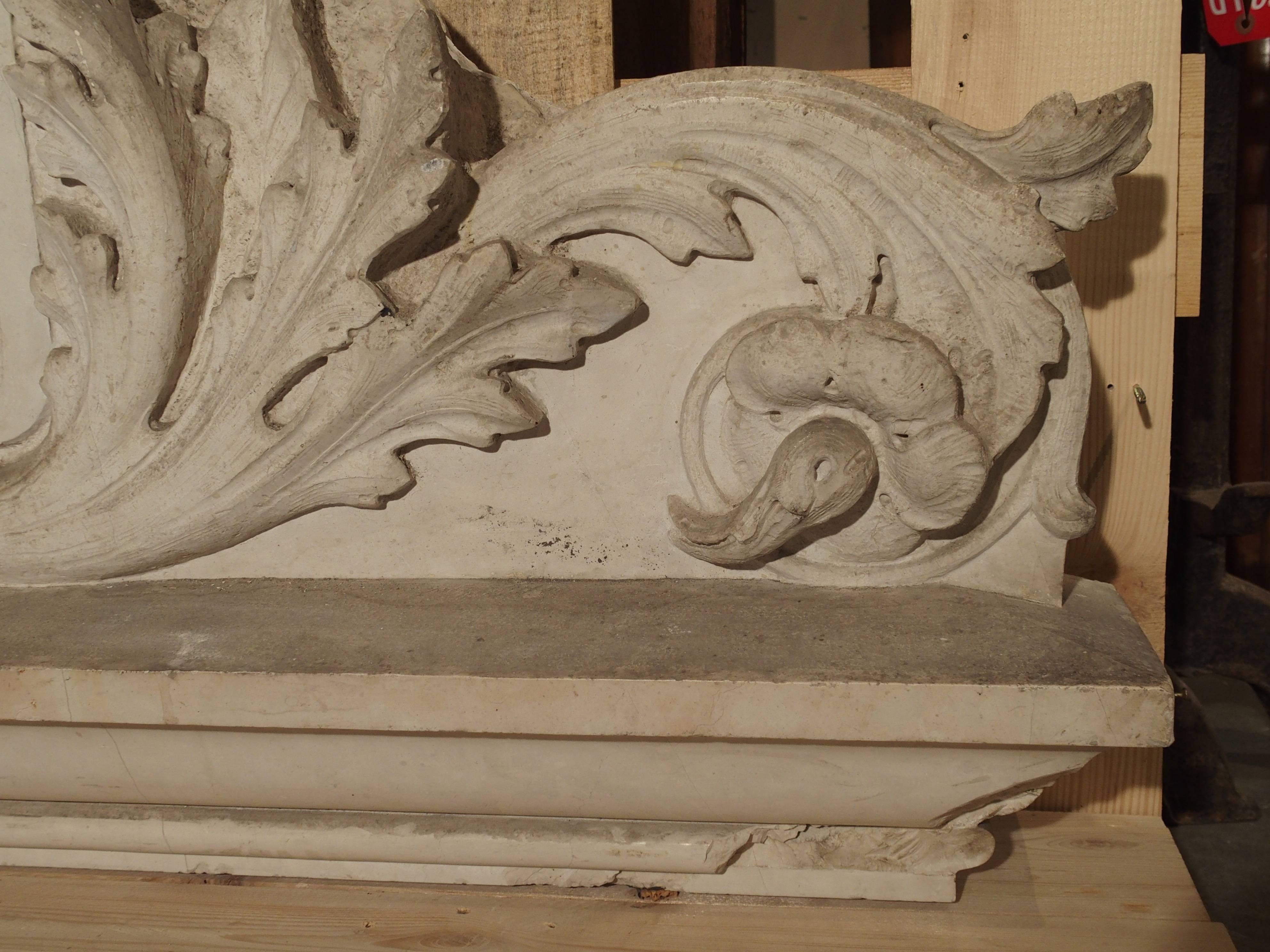 Carved Venetian Marble Overdoor, circa 1800 3