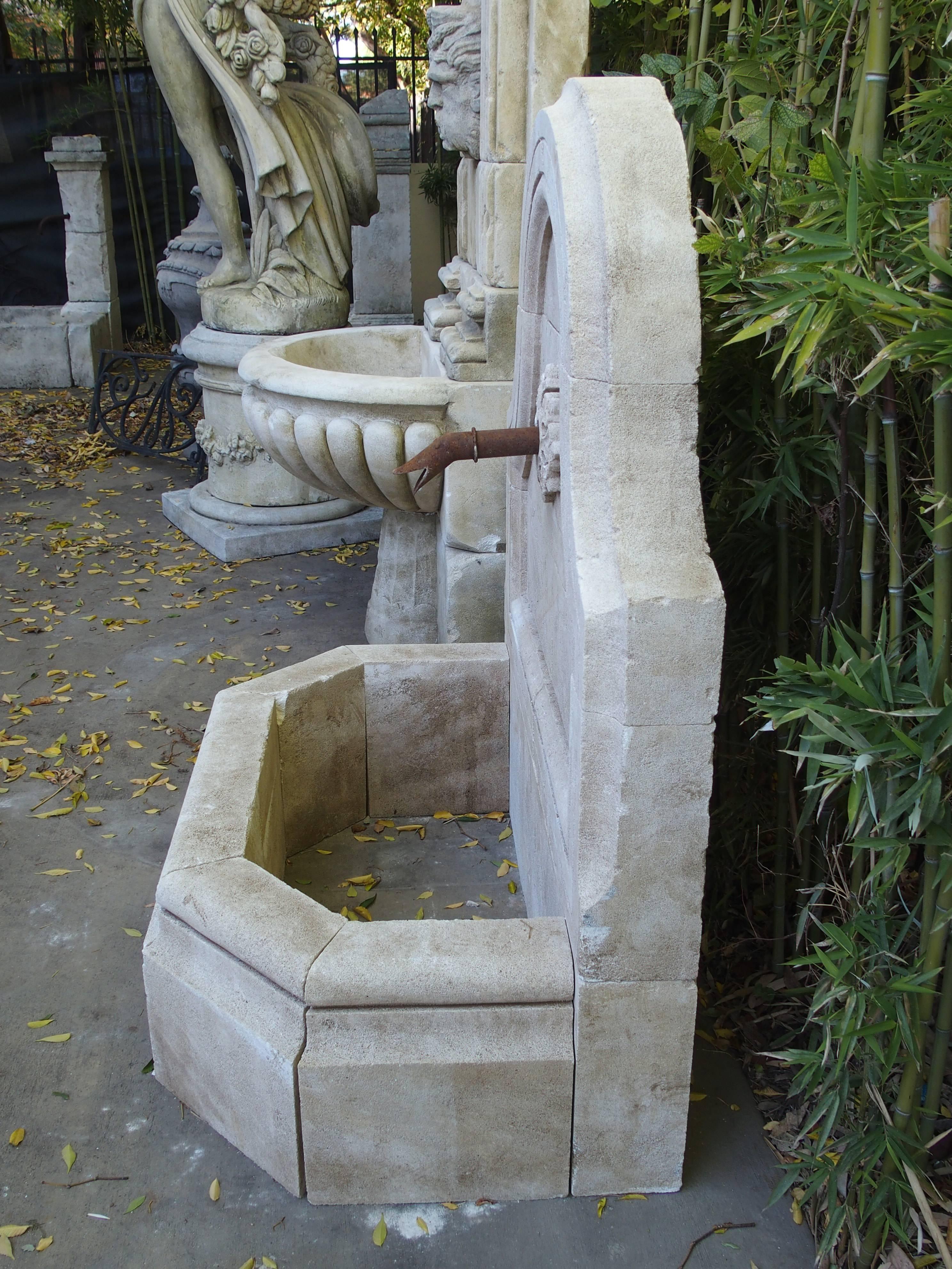 Hand-Carved Wall Fountain from Provence, France 3