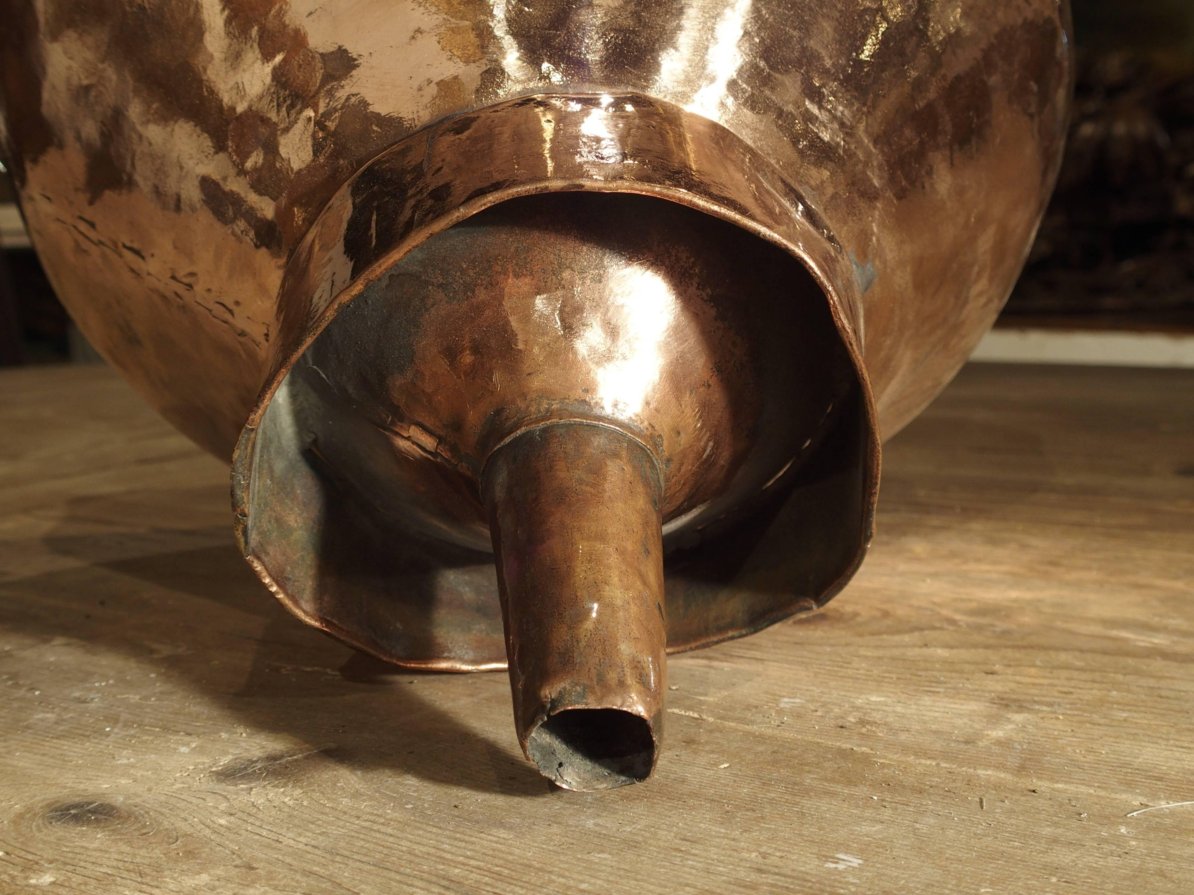 18th Century French Copper Wine Funnel In Good Condition In Dallas, TX