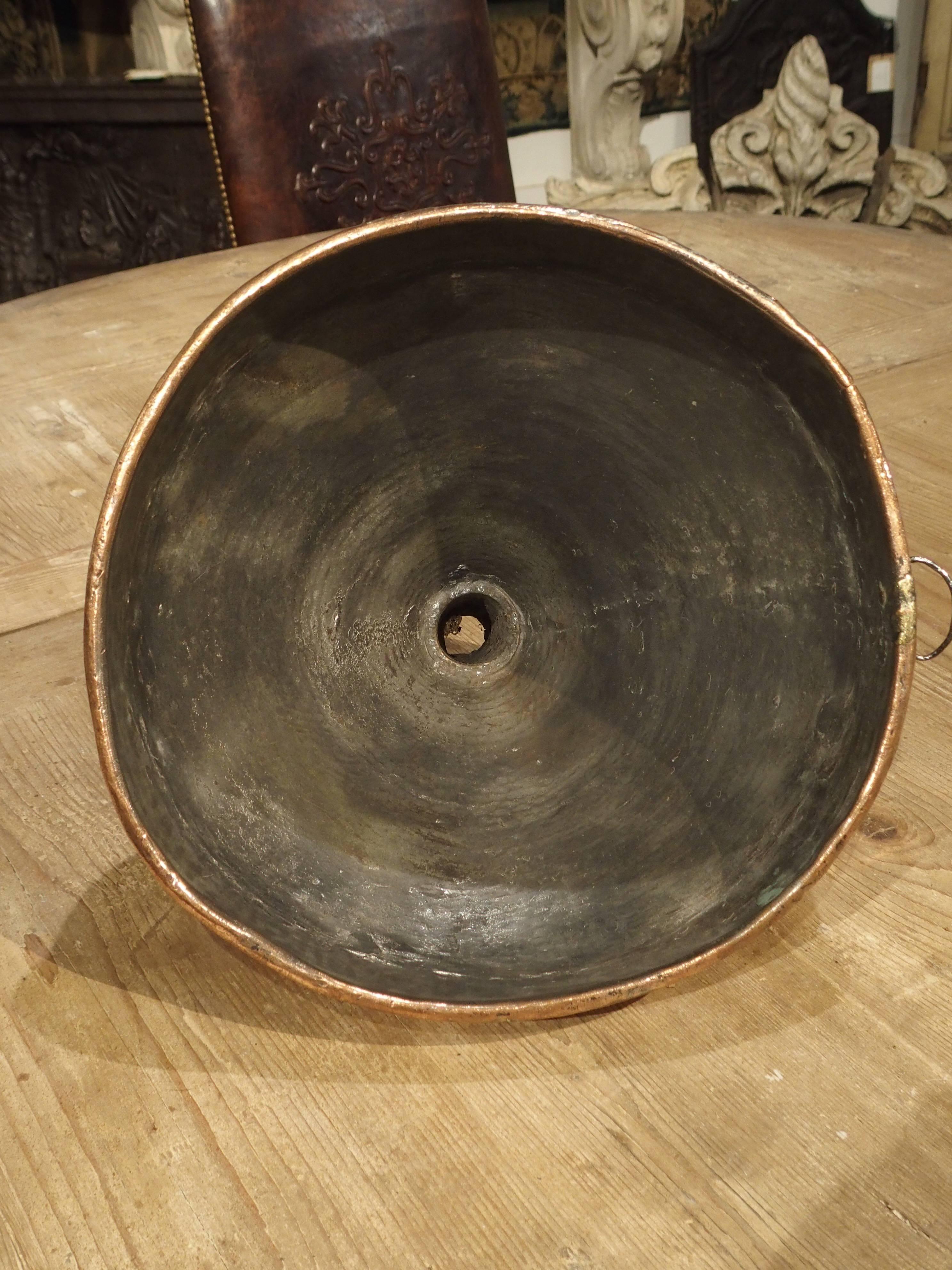 18th Century and Earlier 18th Century French Copper Wine Funnel
