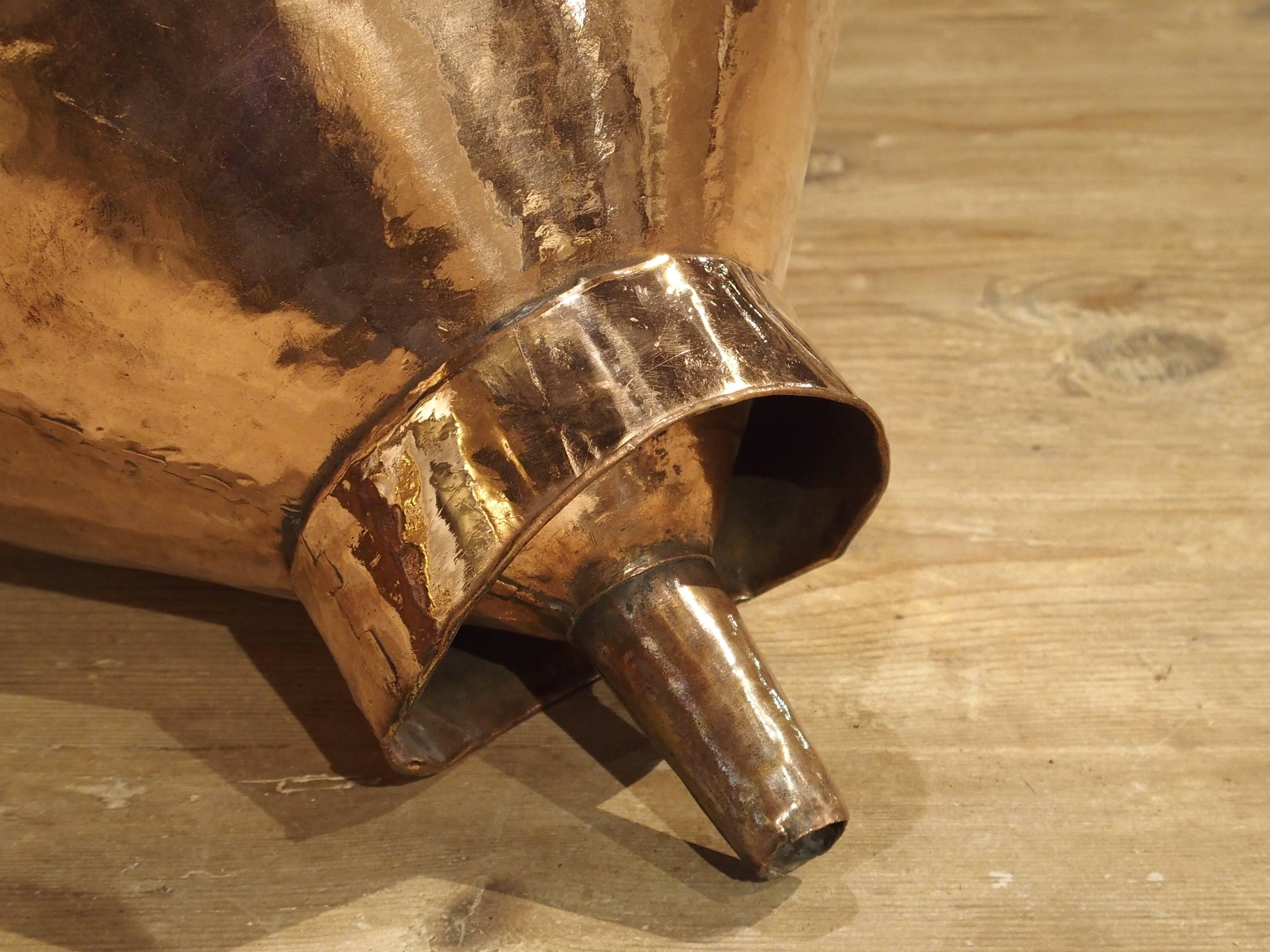 18th Century French Copper Wine Funnel 2