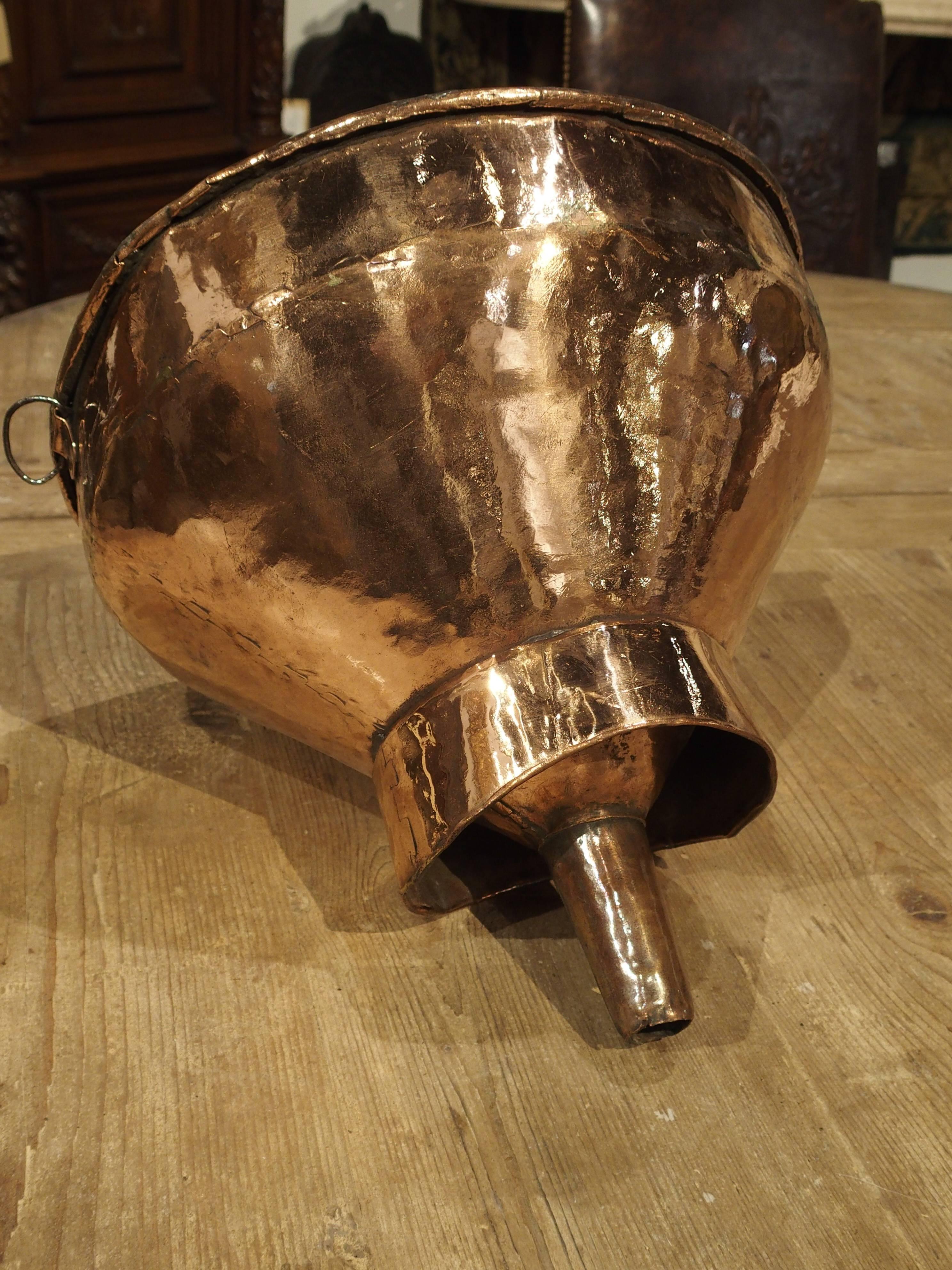 18th Century French Copper Wine Funnel 4