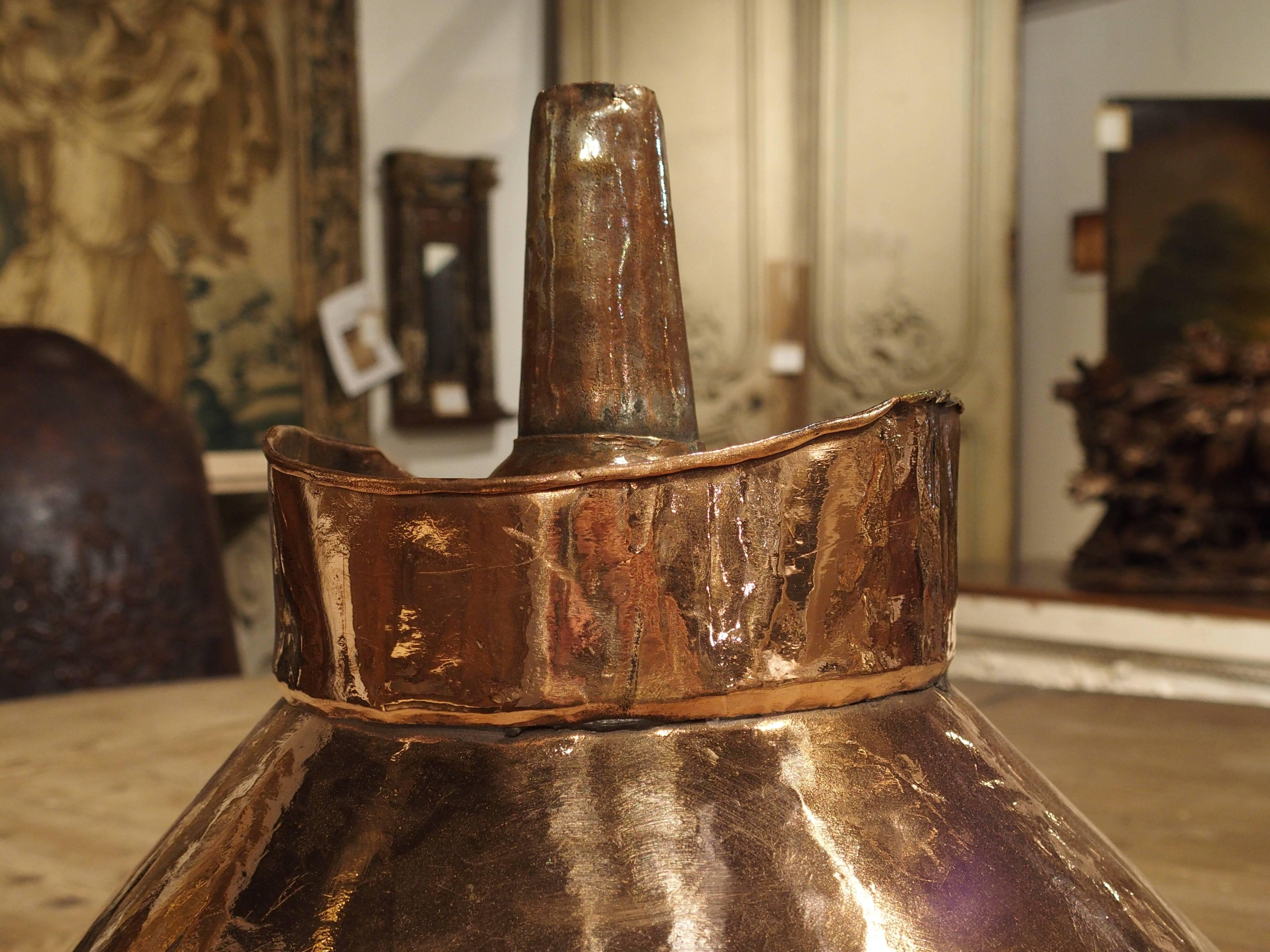 18th Century French Copper Wine Funnel 6