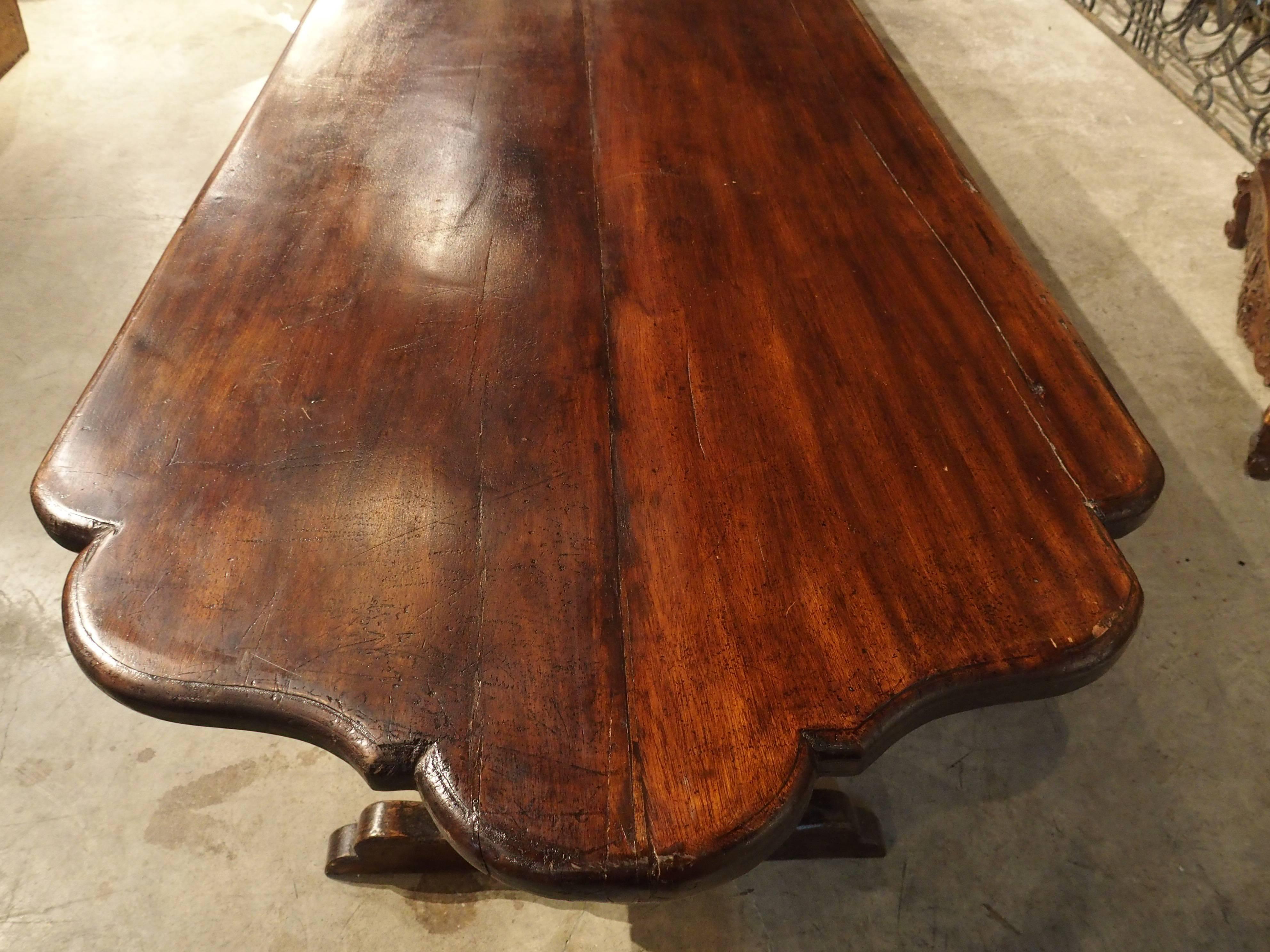 Florentine Renaissance Style Walnut Wood Monastery Table 4