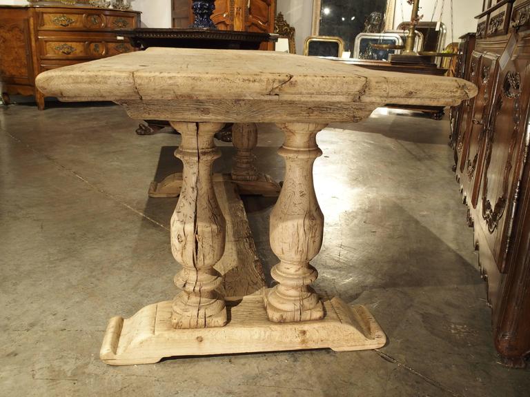 Antique French Farm Table with Baluster Legs, Bleached Oak, circa 1880 at 1stdibs Antique French Farm Table with Baluster Legs, Bleached Oak, circa 1880 at 1stdibs