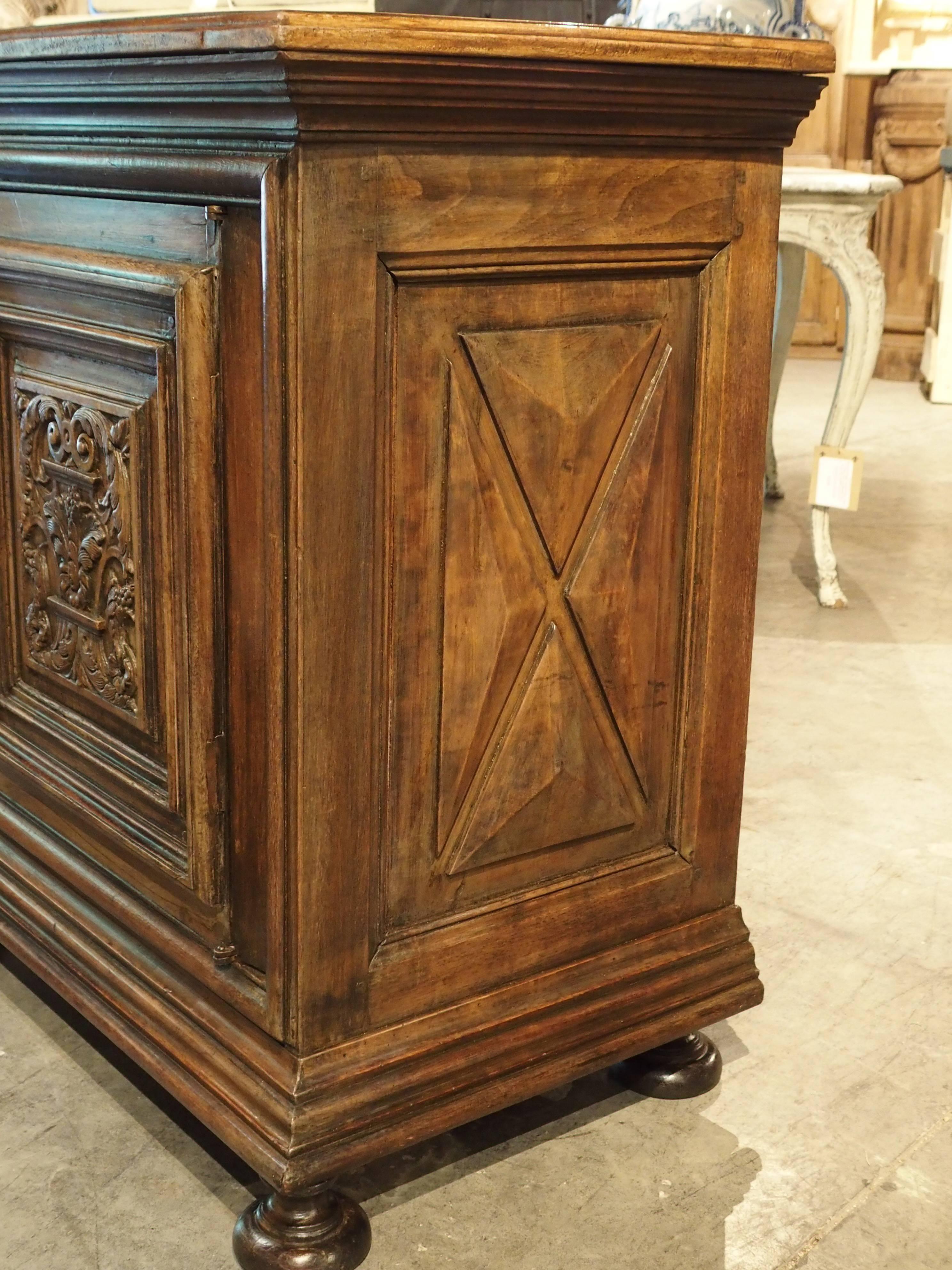 Carved Antique French Confiturier Cabinet