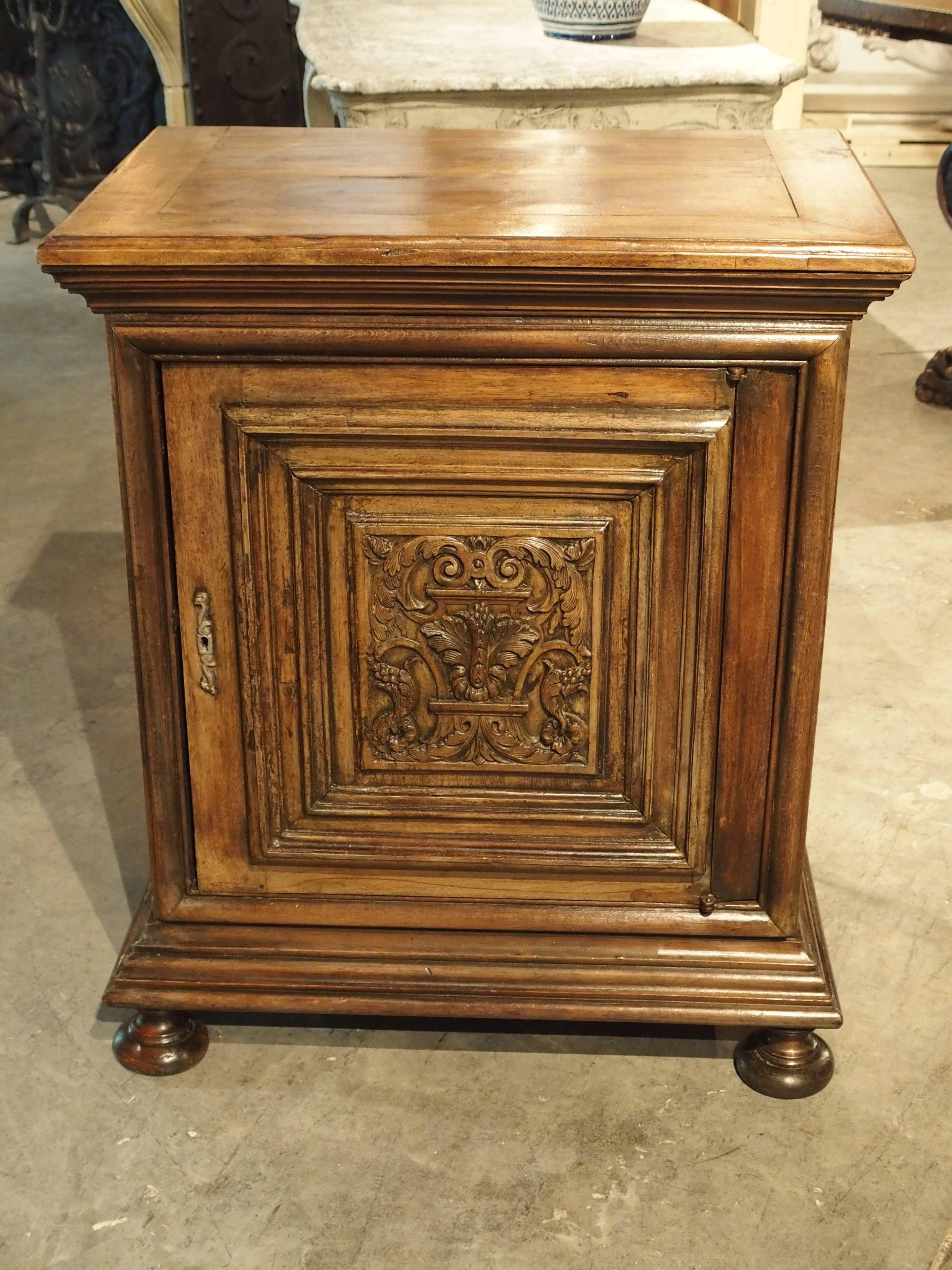 Fruitwood Antique French Confiturier Cabinet