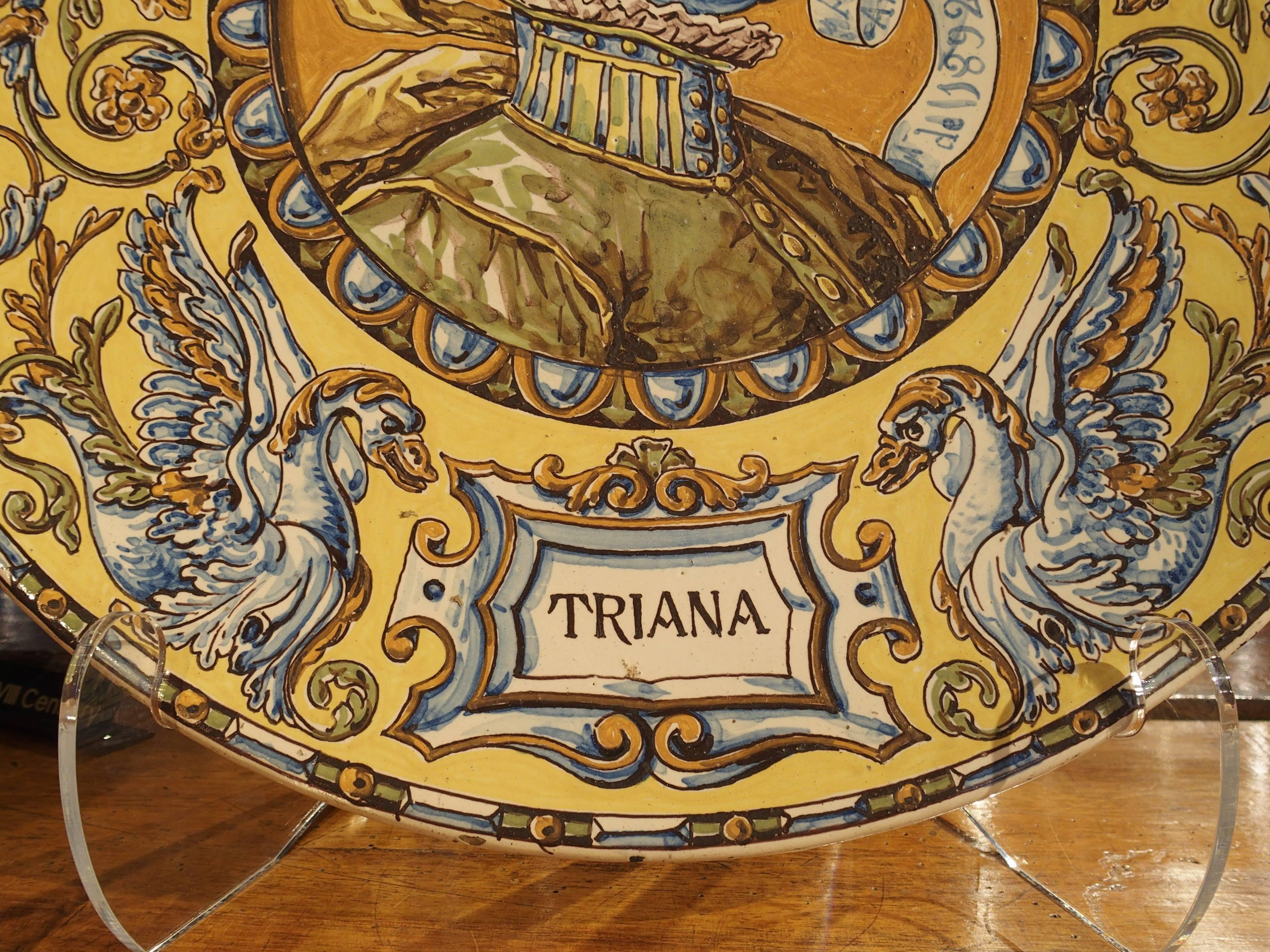 Pair of Signed 19th Century Spanish Plates from Triana 3