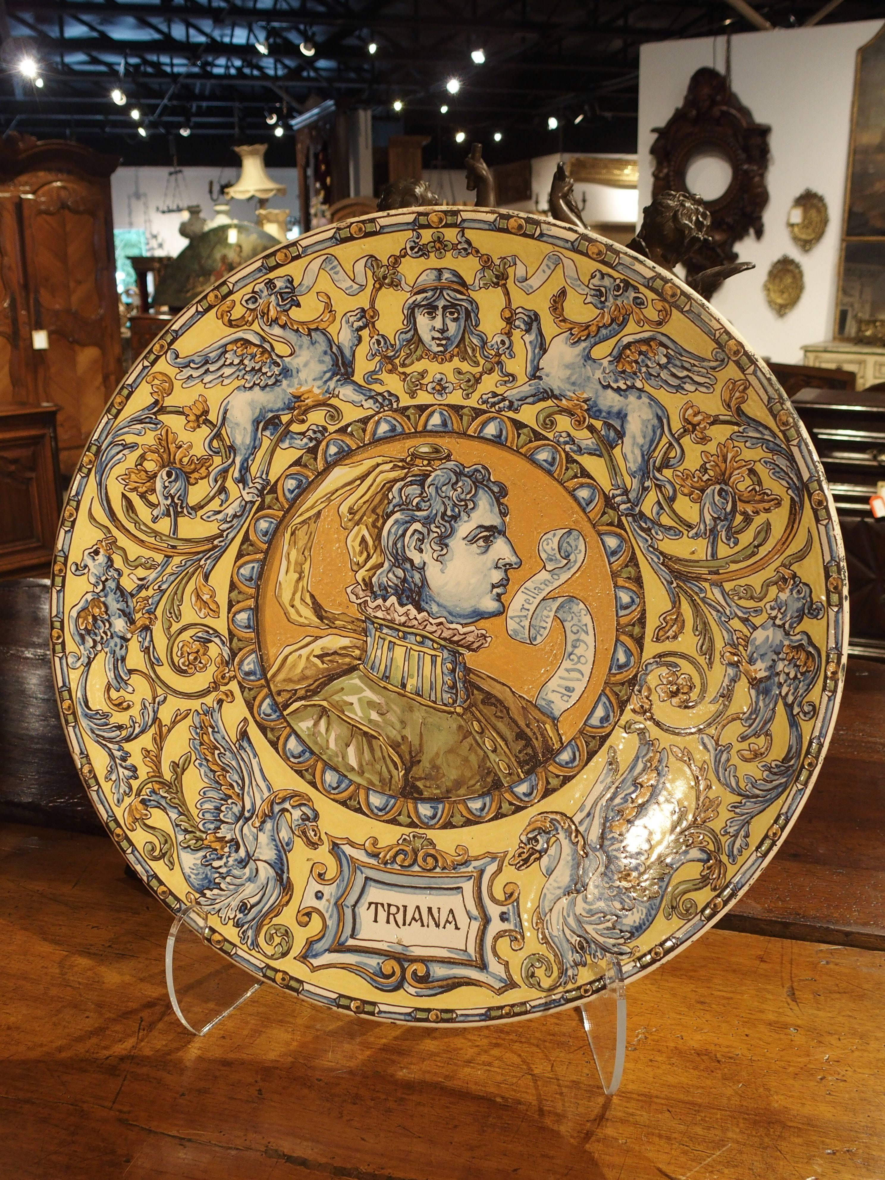 Pair of Signed 19th Century Spanish Plates from Triana 5