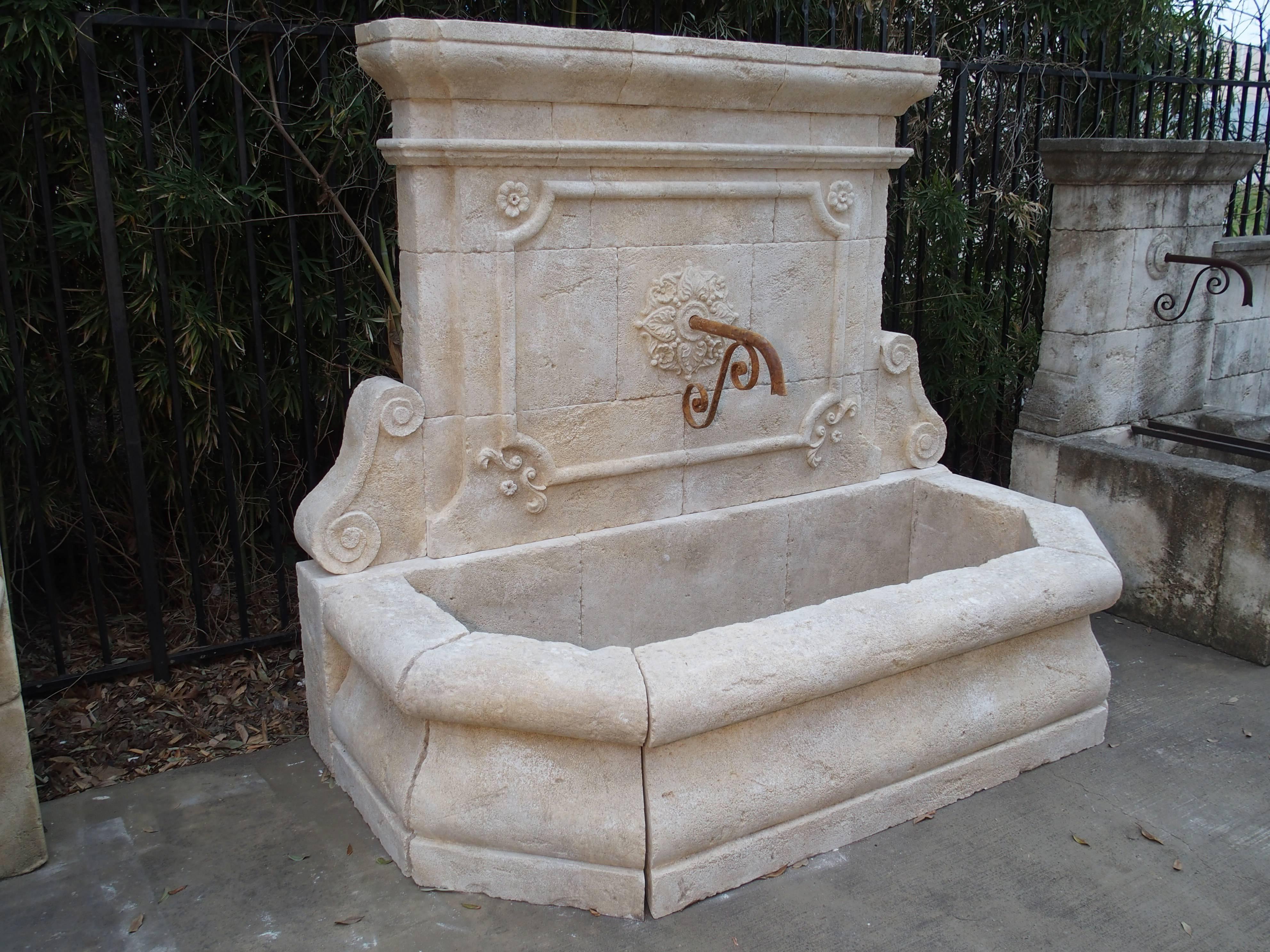 Large Carved Stone Wall Fountain from France at 1stDibs | large wall ...