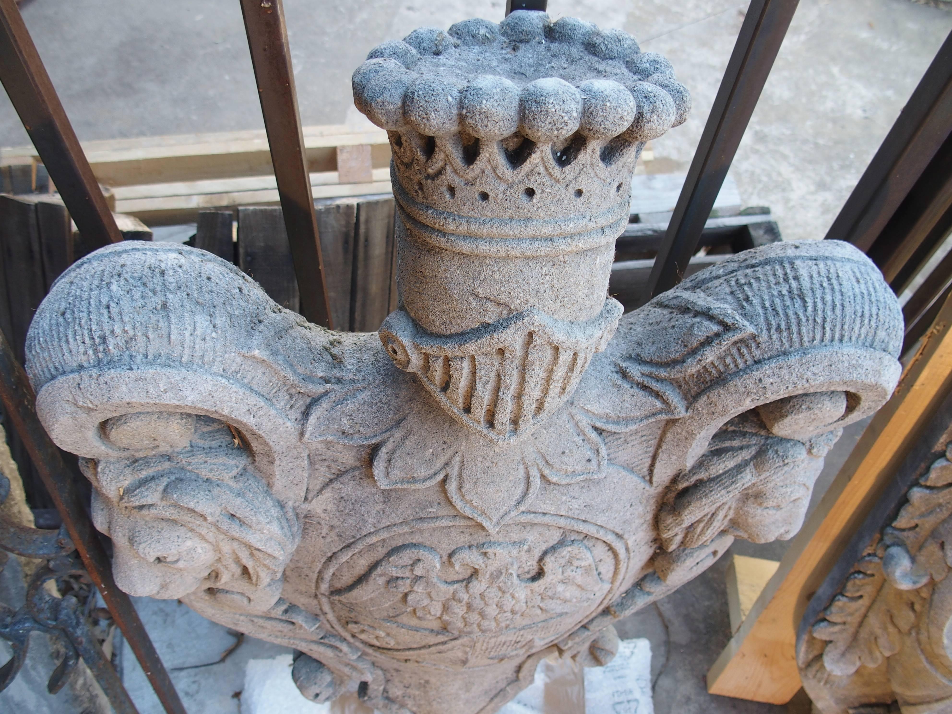 Carved Stone Coat of Arms from Italy 3