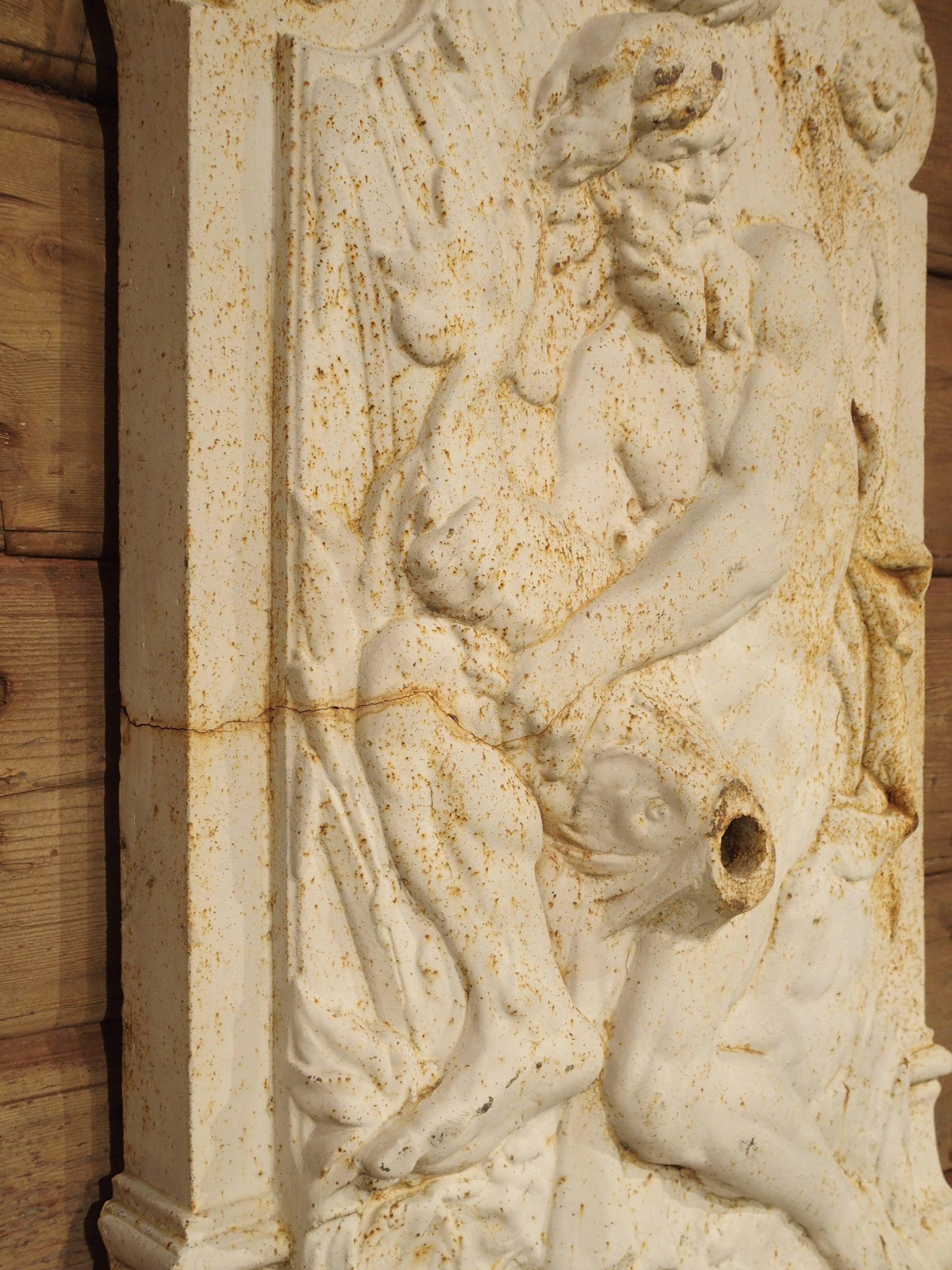 antique cast iron wall fountain